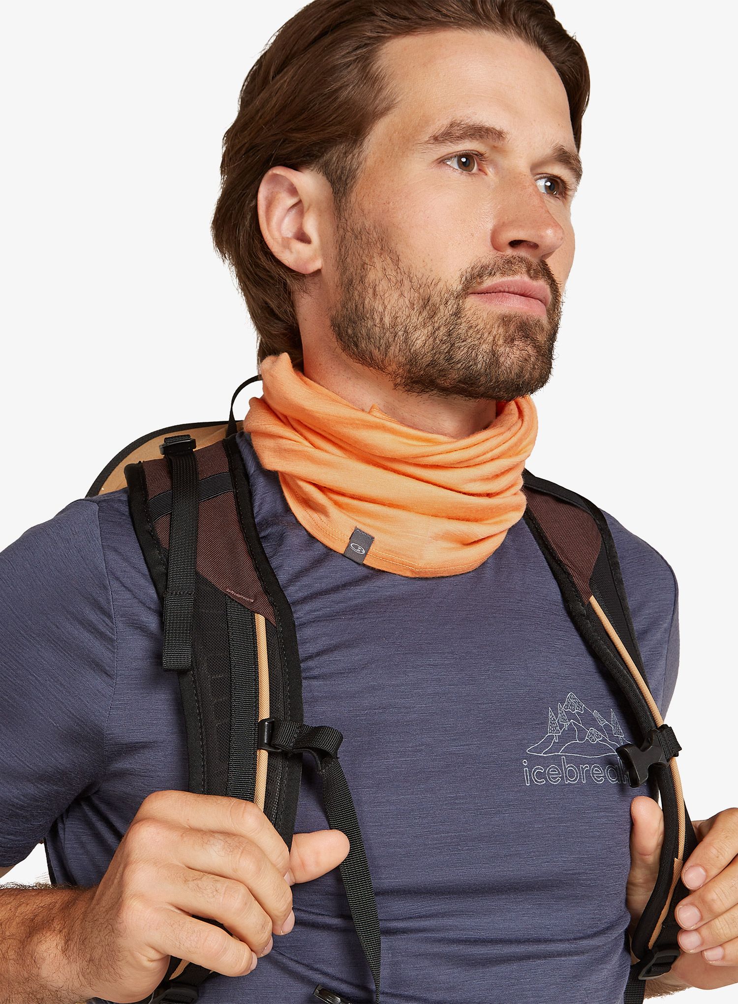 Multifunkční šátek Icebreaker Merino 200 Flexi Chute - feldspar