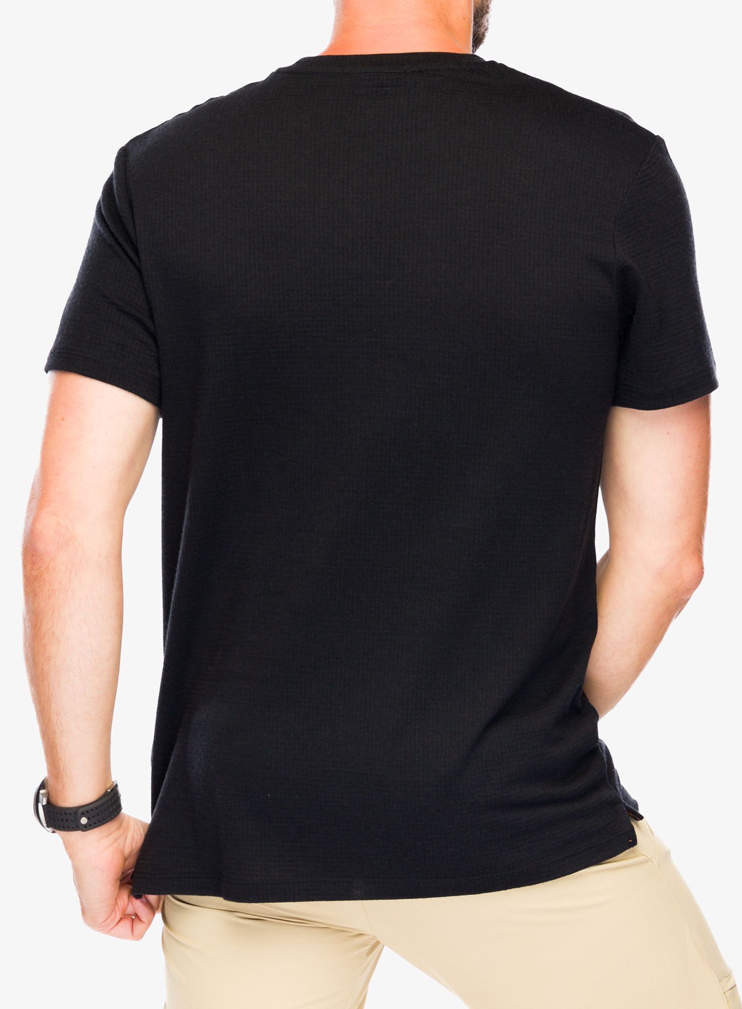 Merino triko Icebreaker Merino 200 IB X TNF SS Tee - black