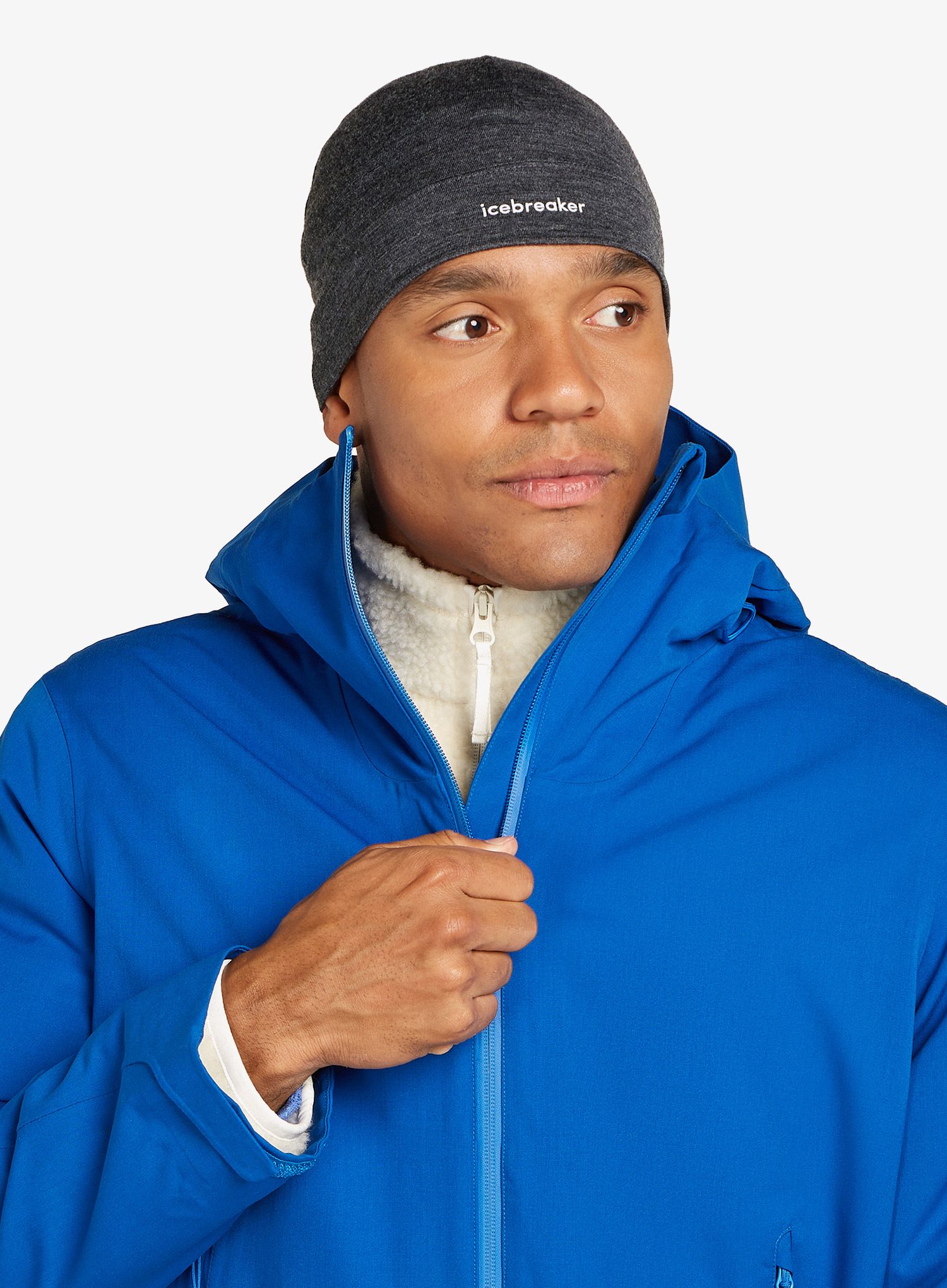 Funkční čepice Icebreaker Merino 200 Oasis Beanie - jet hthr