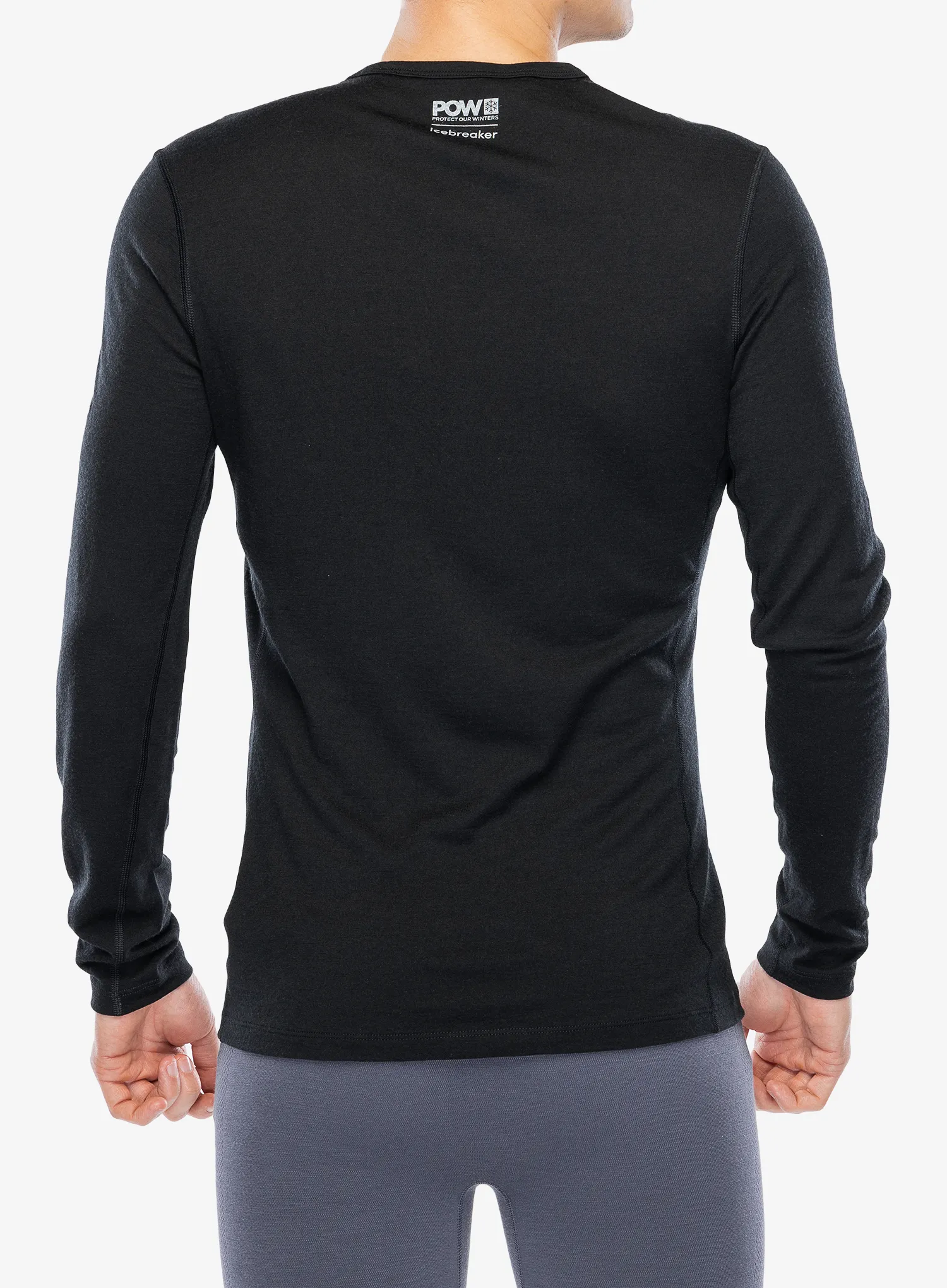 Funkční mikina Icebreaker Merino 200 Oasis LS Crewe POW - black