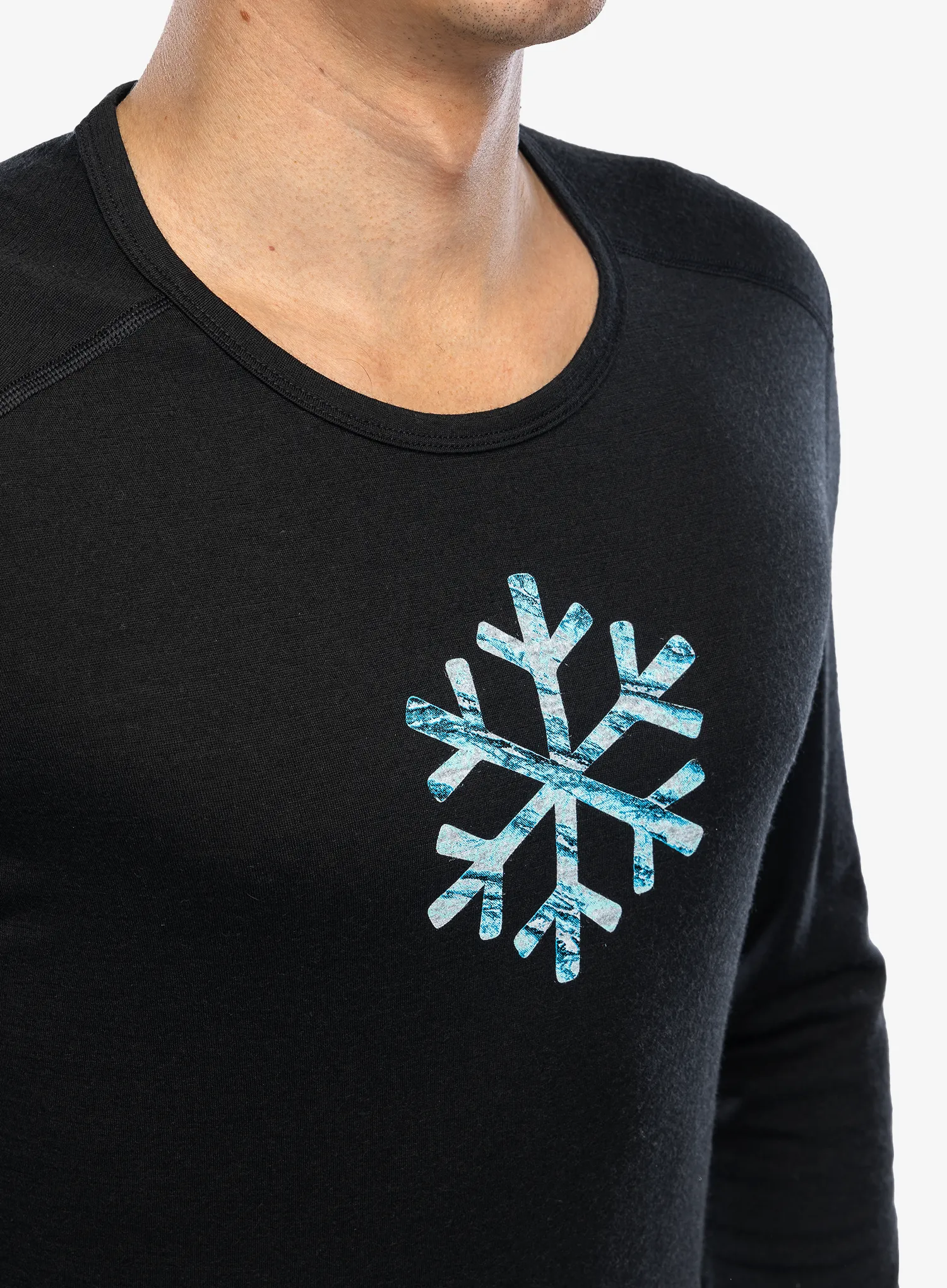 Funkční mikina Icebreaker Merino 200 Oasis LS Crewe POW - black