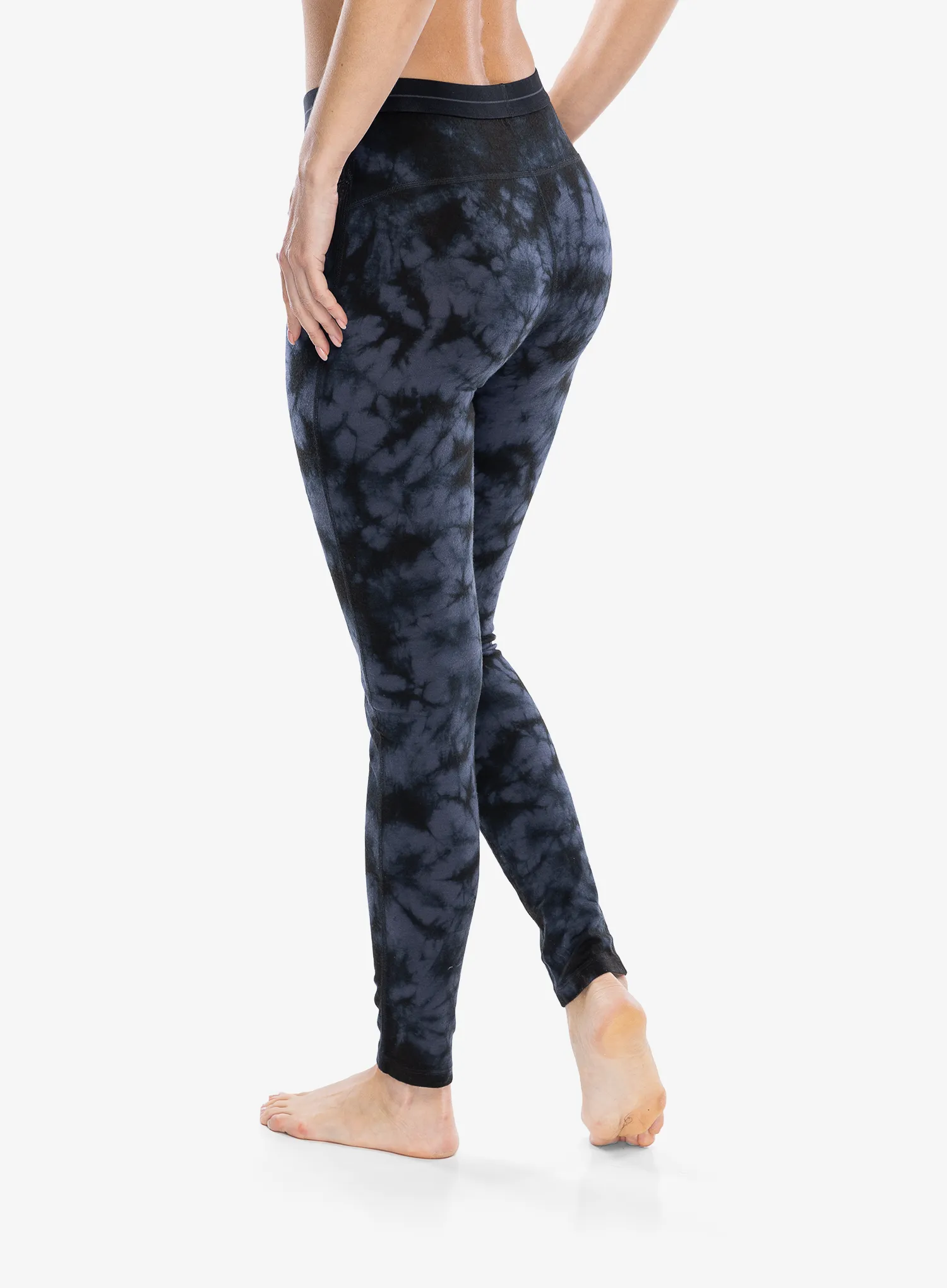 Termolegíny dámské Icebreaker Merino 200 Oasis Leggings Cloud Dye - graphite/black/cd