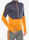 Mikina bez kapuce Icebreaker Merino 200 Realfleece Descender LS Half Zip - graphite/ray/feldsar/cb