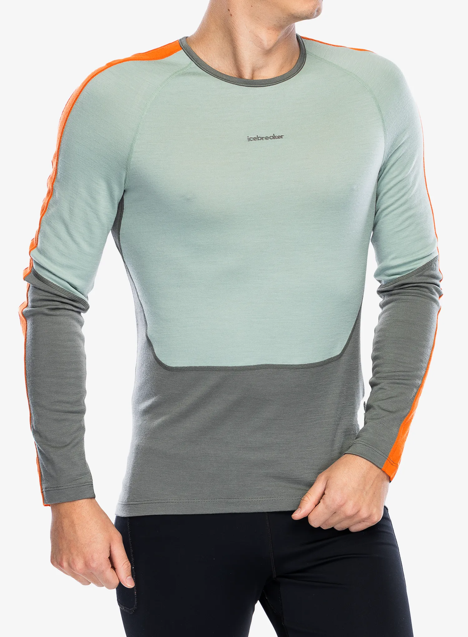 Funkční mikina Icebreaker Merino 200 Sonebula LS Crewe - galaxy/moss/blaze/cb