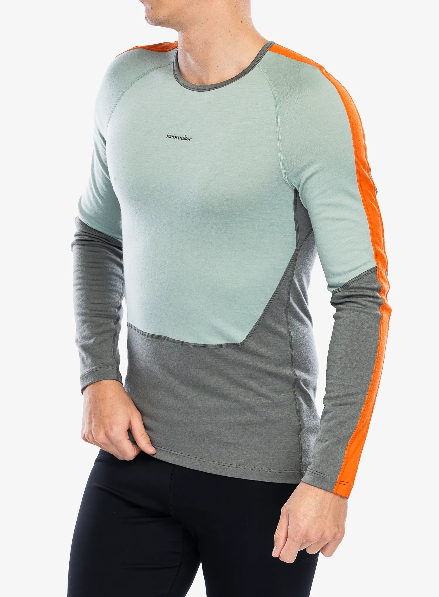 Funkční mikina Icebreaker Merino 200 Sonebula LS Crewe - galaxy/moss/blaze/cb
