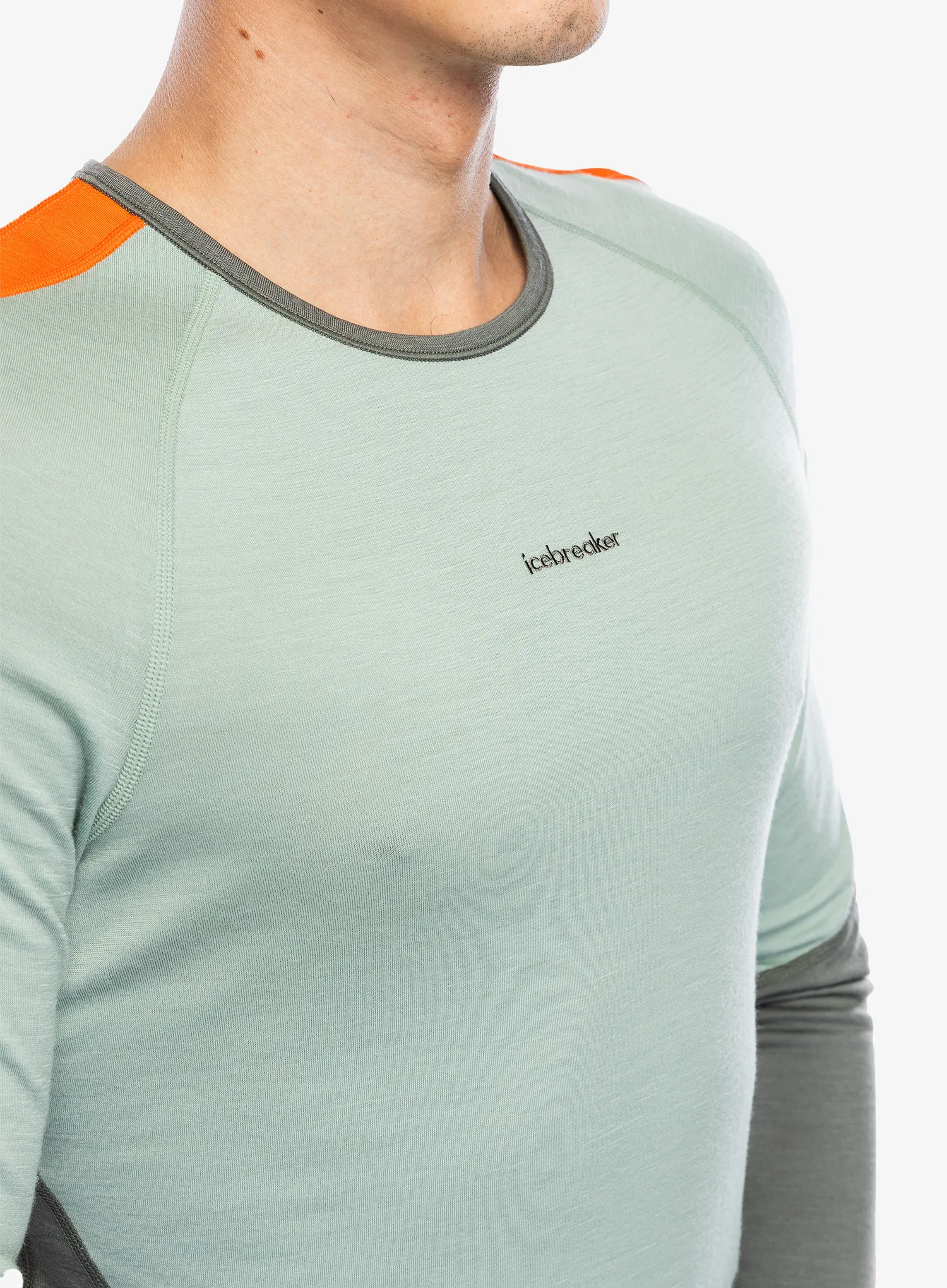 Funkční mikina Icebreaker Merino 200 Sonebula LS Crewe - galaxy/moss/blaze/cb