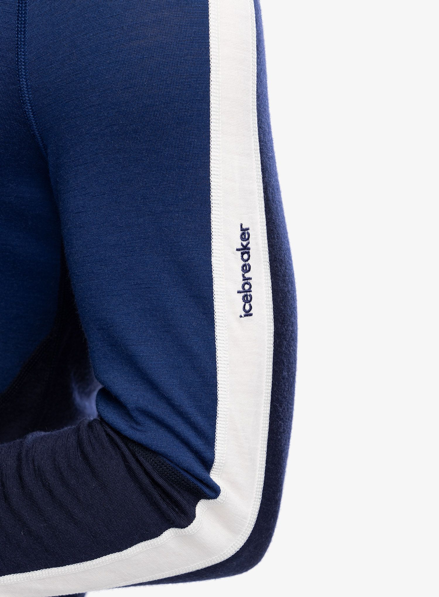 Funkční mikina Icebreaker Merino 200 Sonebula LS Half Zip Hood - mid nvy/royal nvy/snow/cb