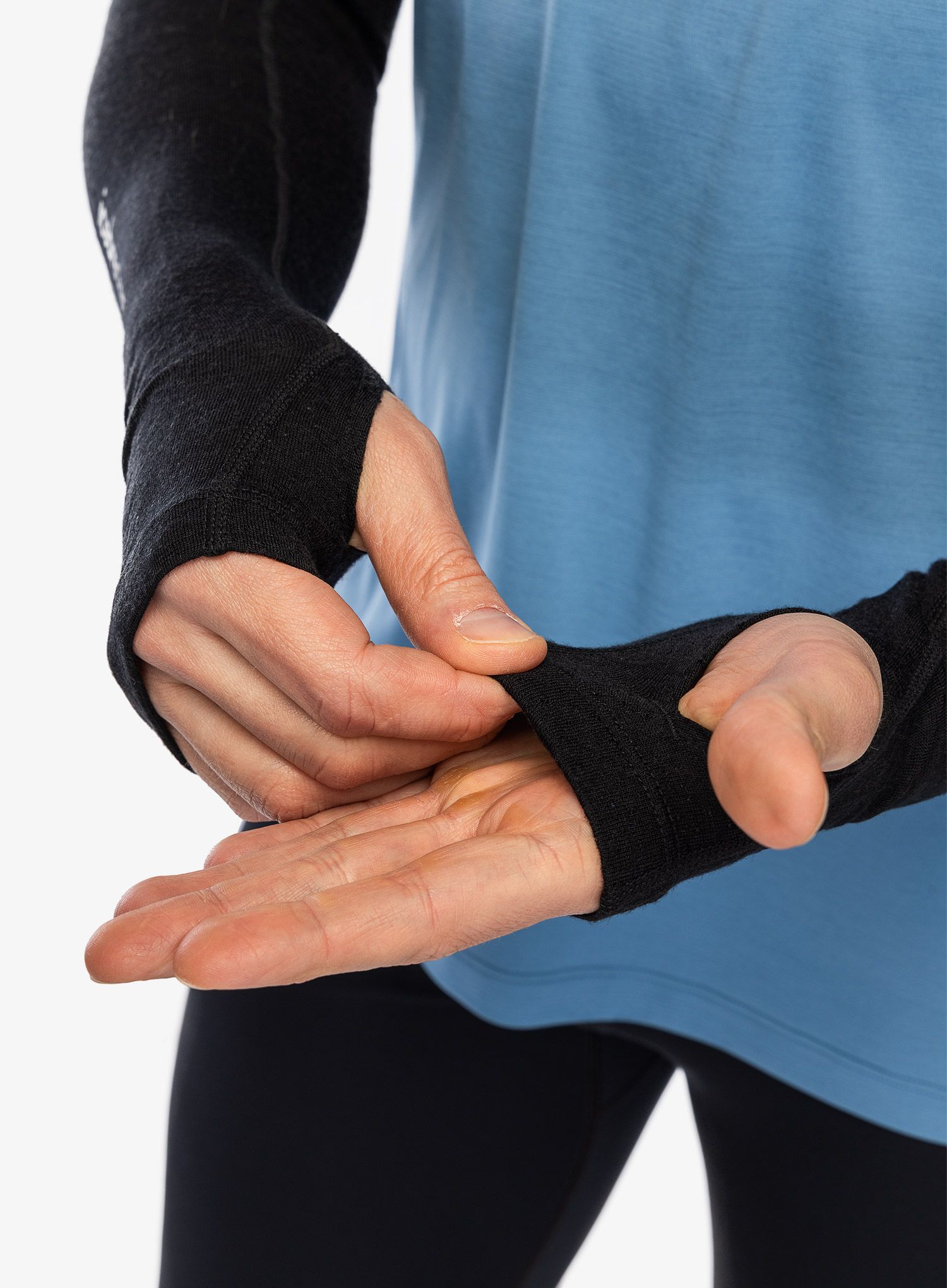 Běžecké návleky na ruce Icebreaker Merino 200 ZoneKnit Arm Sleeves - black