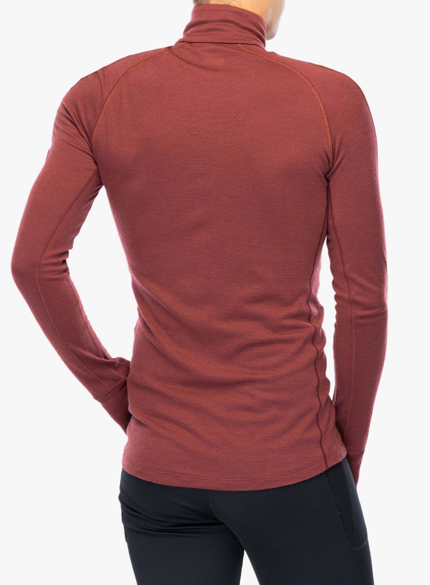 Funkční mikina Icebreaker Merino 200 ZoneKnit LS Half Zip - port/blaze/cb