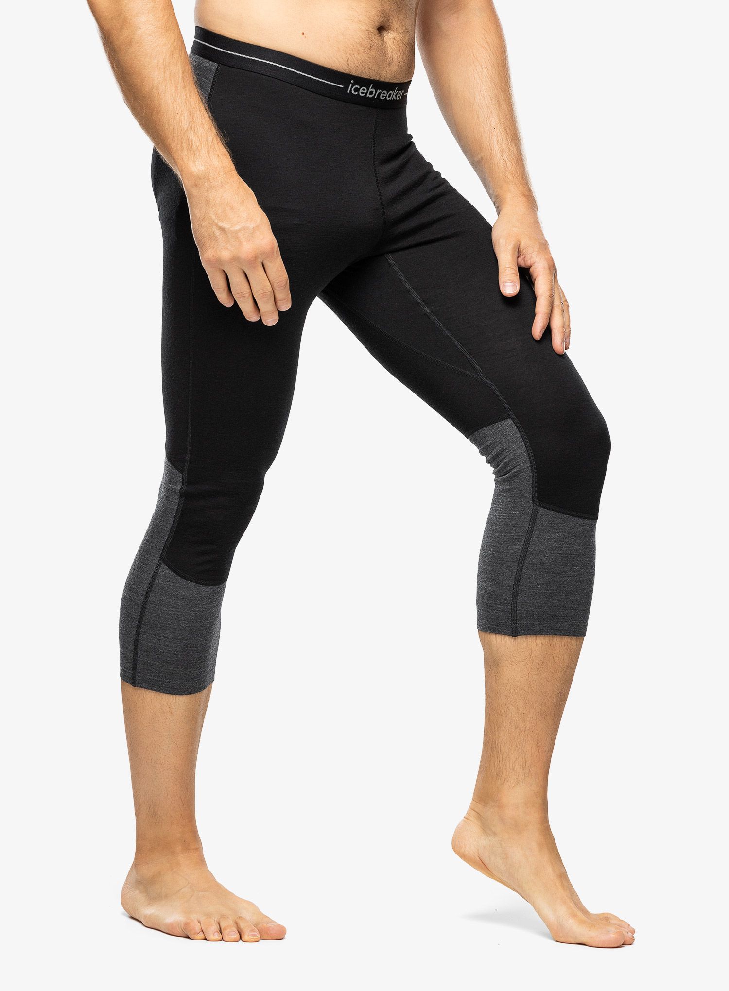 Termolegíny Icebreaker Merino 200 ZoneKnit Legless - black/jet