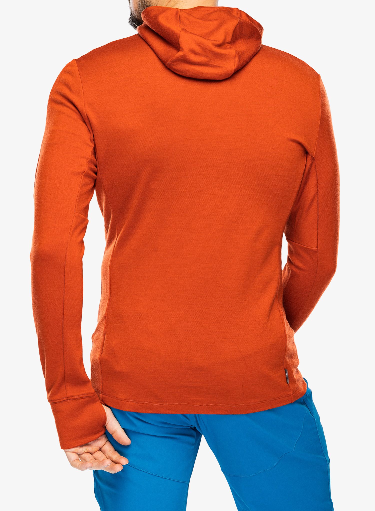 Rozepínací mikina Icebreaker Merino 260 Quantum IV LS Zip Hoodie - molten