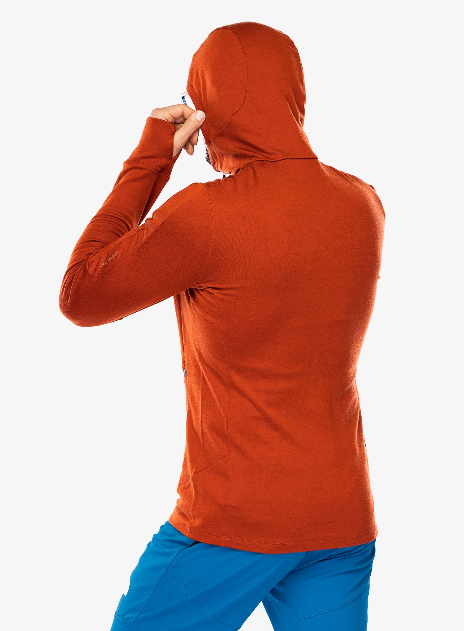 Rozepínací mikina Icebreaker Merino 260 Quantum IV LS Zip Hoodie - molten