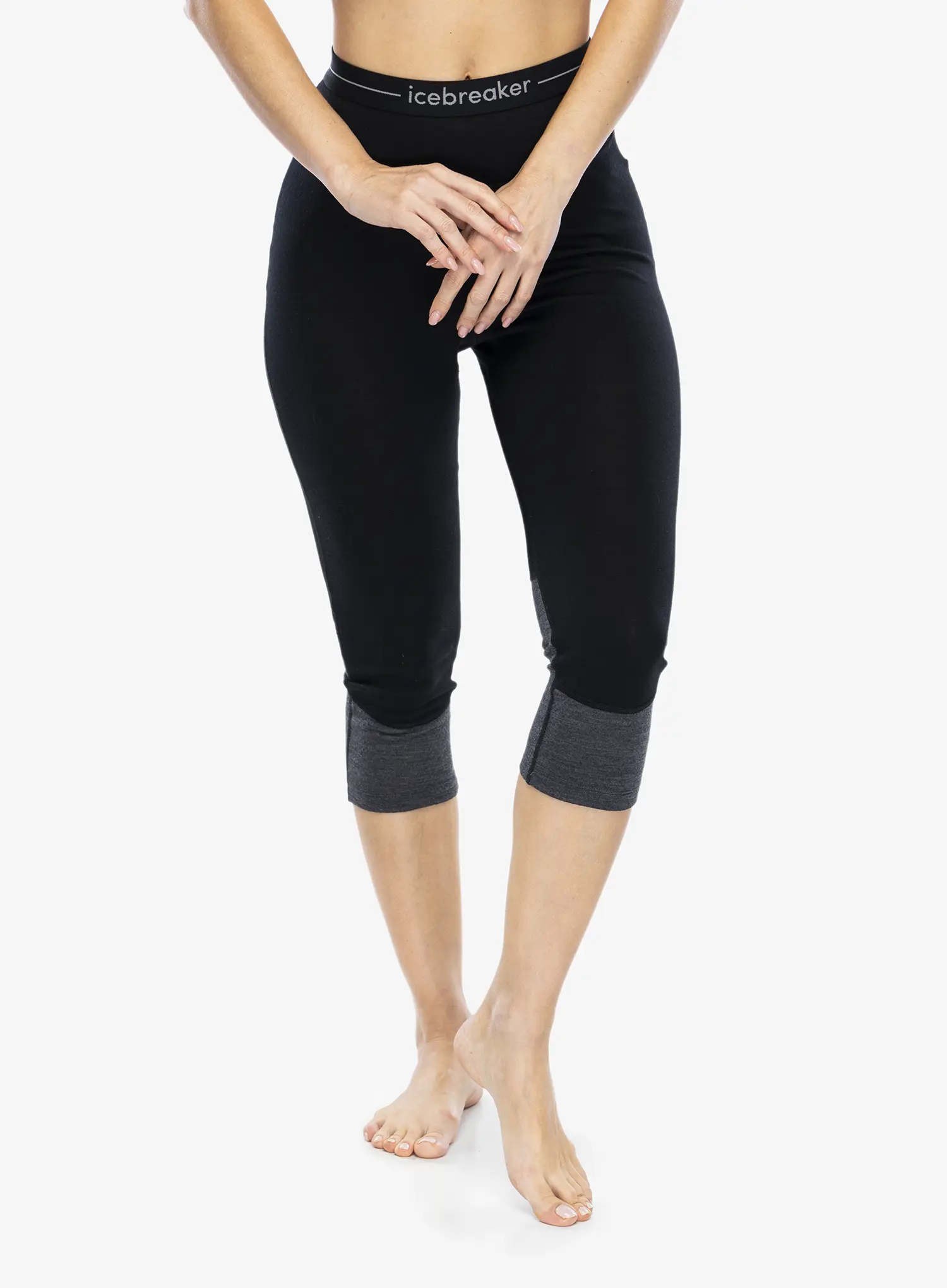 Termolegíny dámské Icebreaker Merino 260 ZoneKnit Legless - black/jet