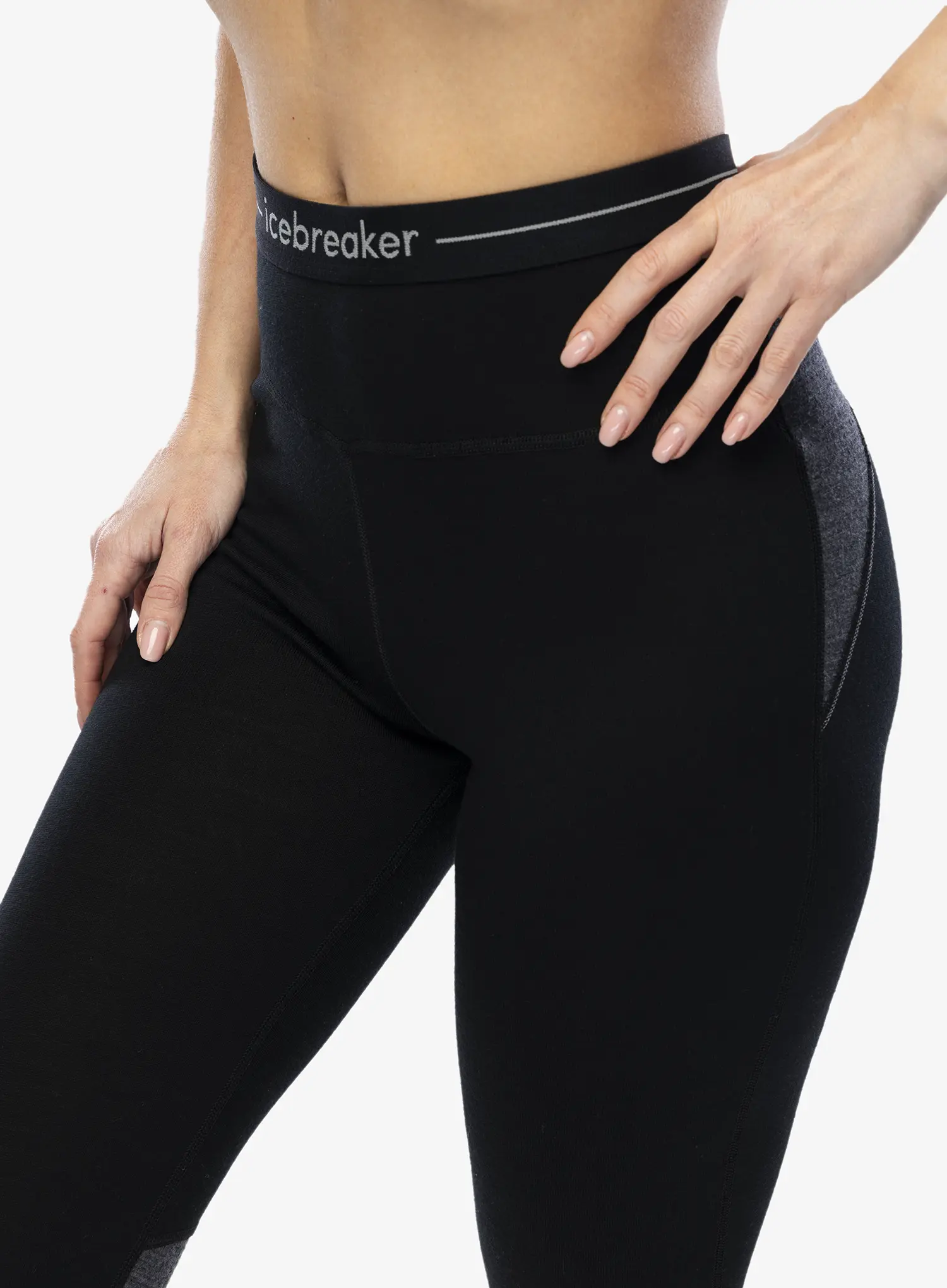 Termolegíny dámské Icebreaker Merino 260 ZoneKnit Legless - black/jet