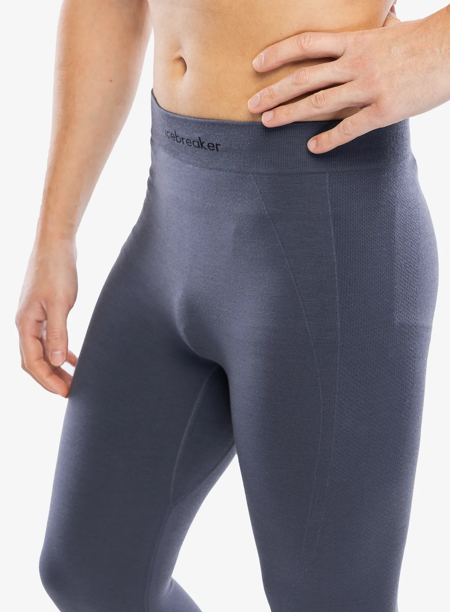 Termolegíny Icebreaker Merino 260 Zoneknit Seamless 3/4 Tights - graphite