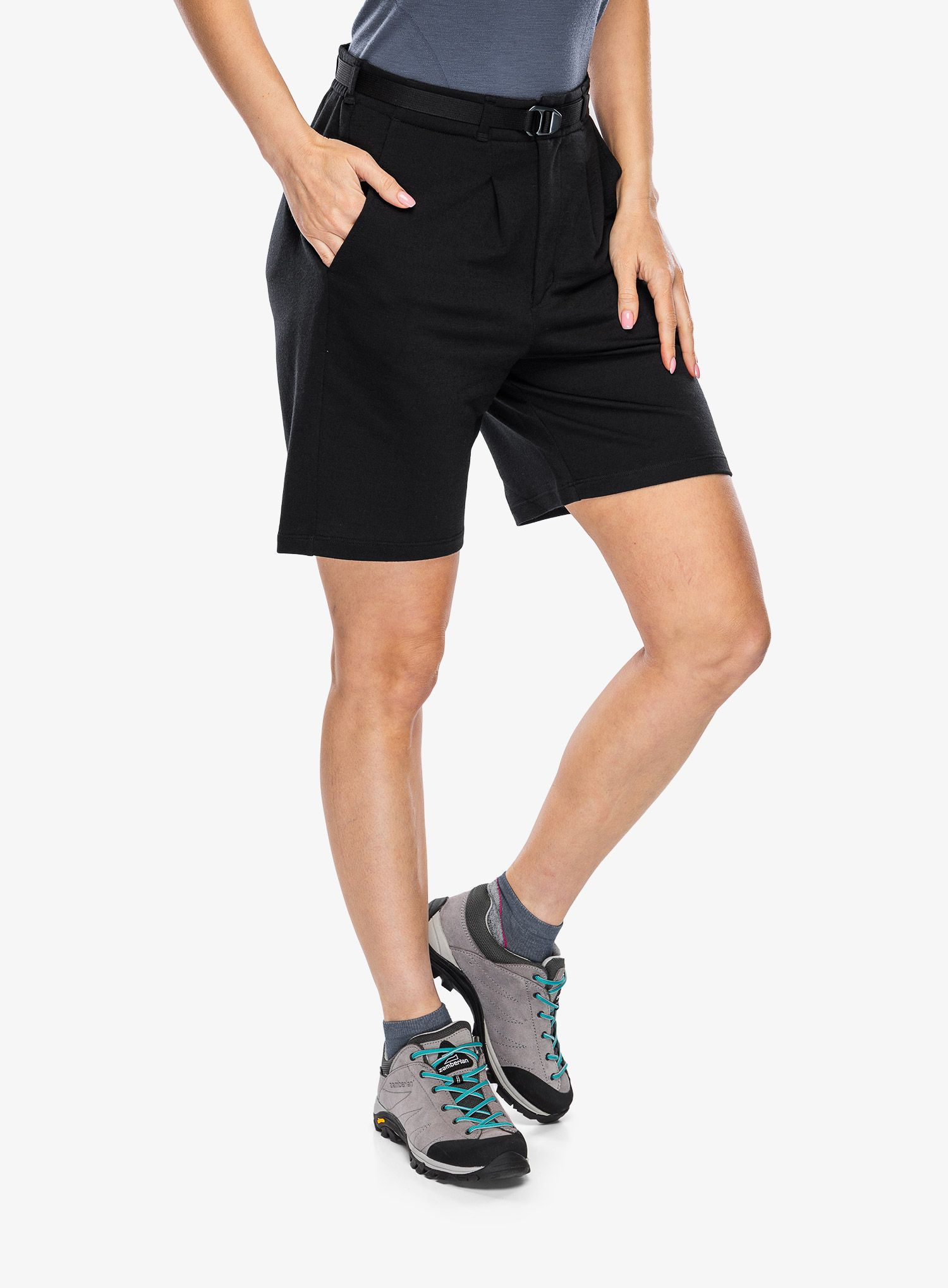Kraťasy dámské Icebreaker Merino IB X TNF Shorts - black