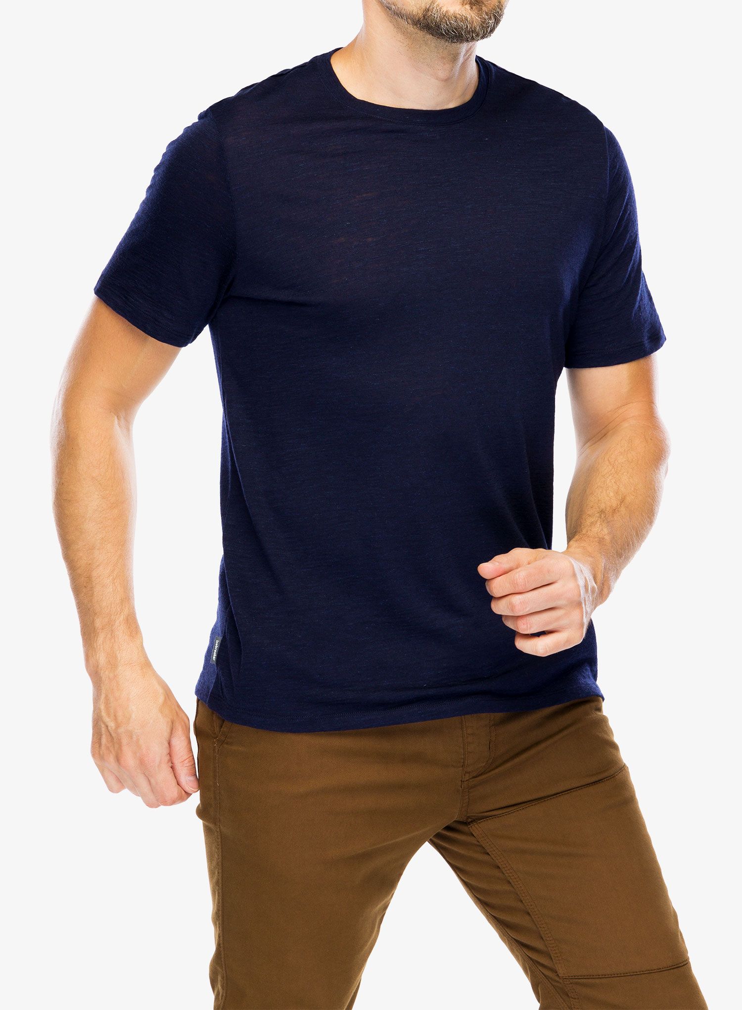 Merino triko Icebreaker Merino Linen SS Tee - midnight navy