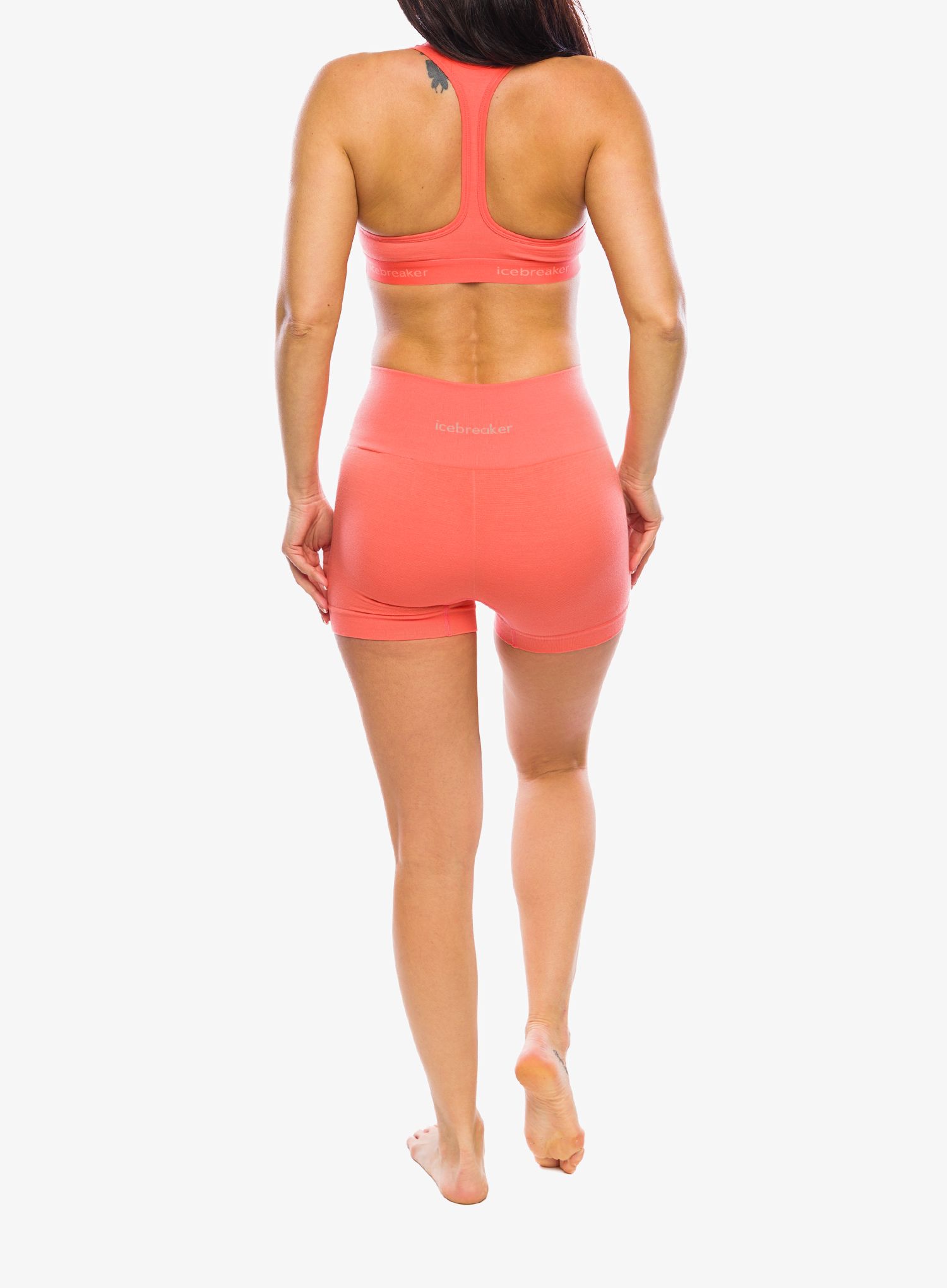Kraťasy dámské Icebreaker Merino Seamless Active 4 Shorts - tang