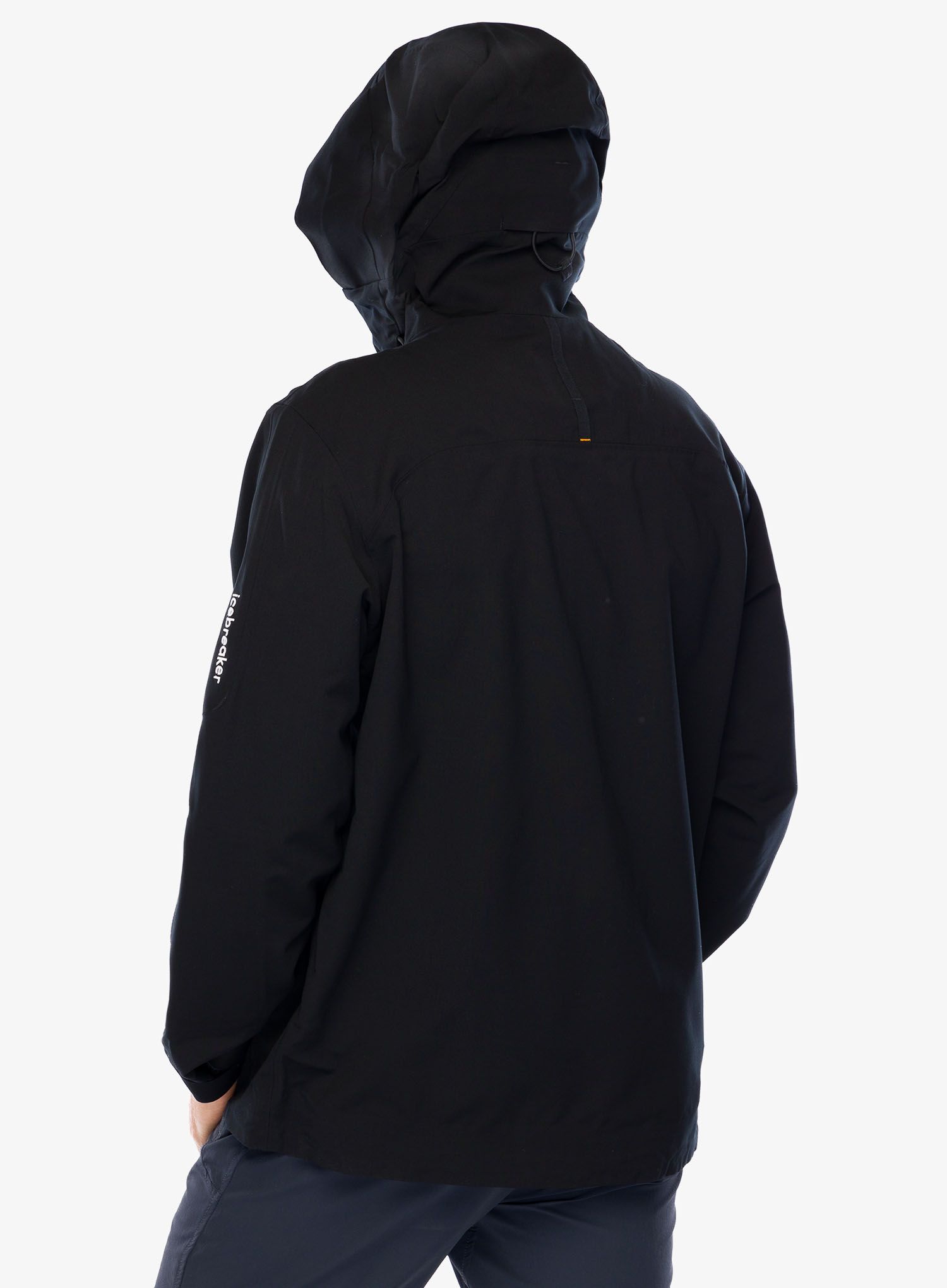 Pánská skialpová bunda Icebreaker Merino Shell+ Peak Hooded Jacket - black