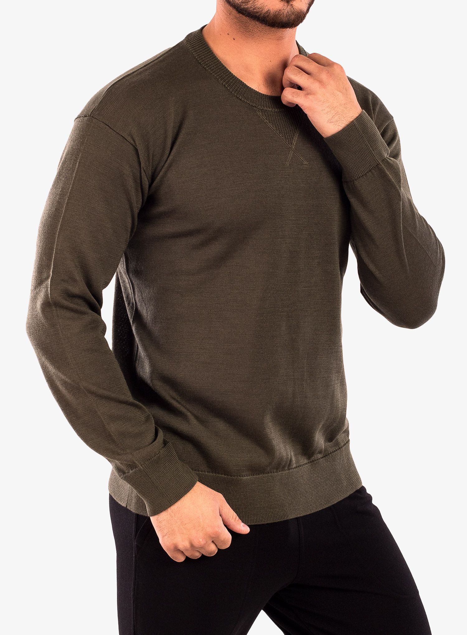 Pánský svetr Icebreaker Nova Sweater Sweatshirt - loden
