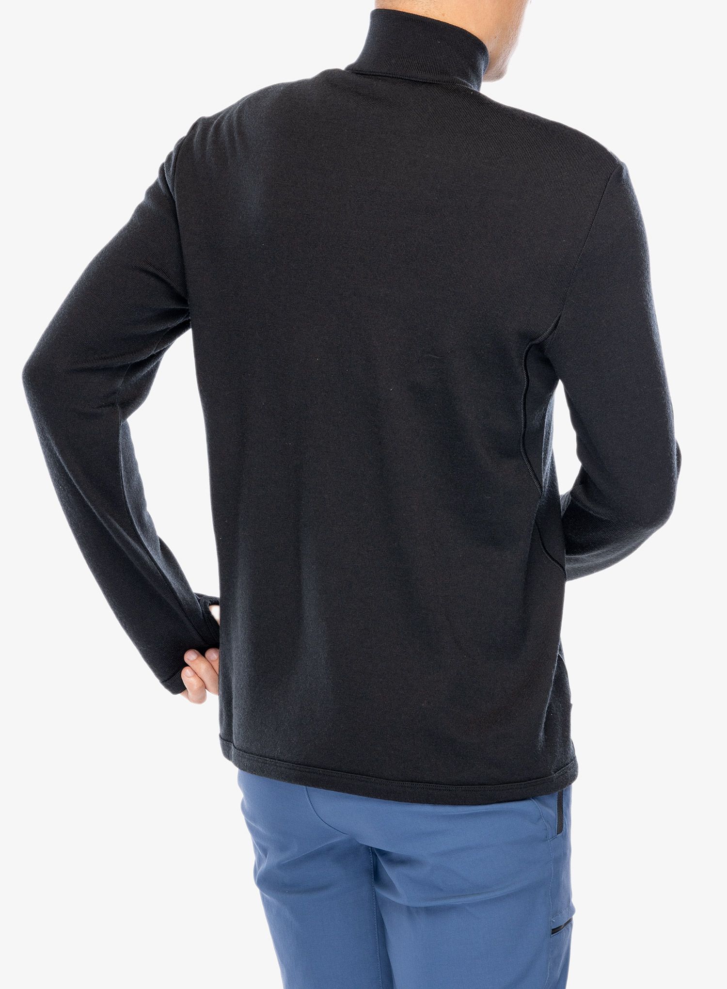Mikina bez kapuce Icebreaker Original LS Half Zip - black