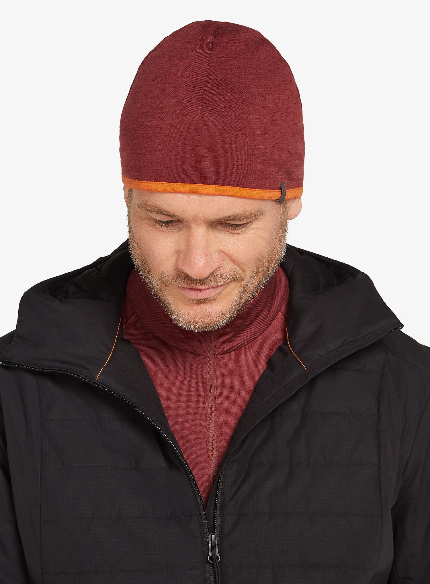 Čepice Icebreaker Pocket Hat - port/blaze