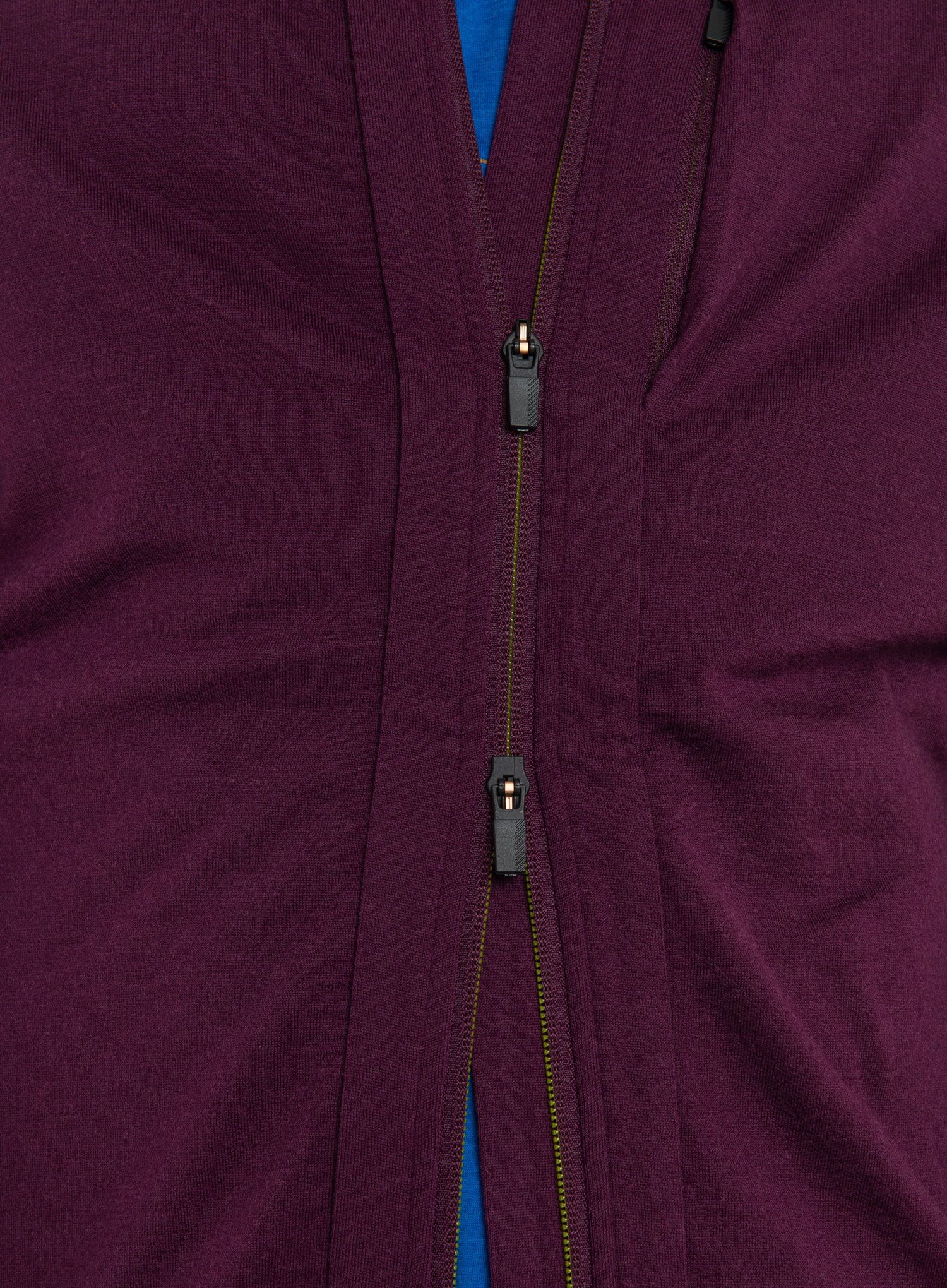 Pánská mikina Icebreaker Quantum III LS Zip Hood - nightshade