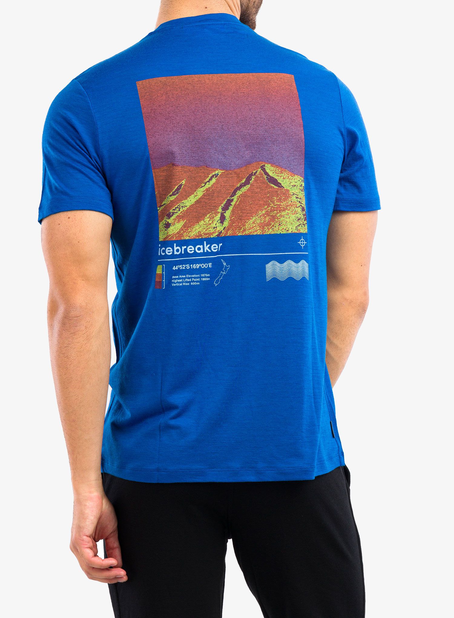 Pánské tričko Icebreaker Tech Lite II SS Tee Alpine Zone - lazurite
