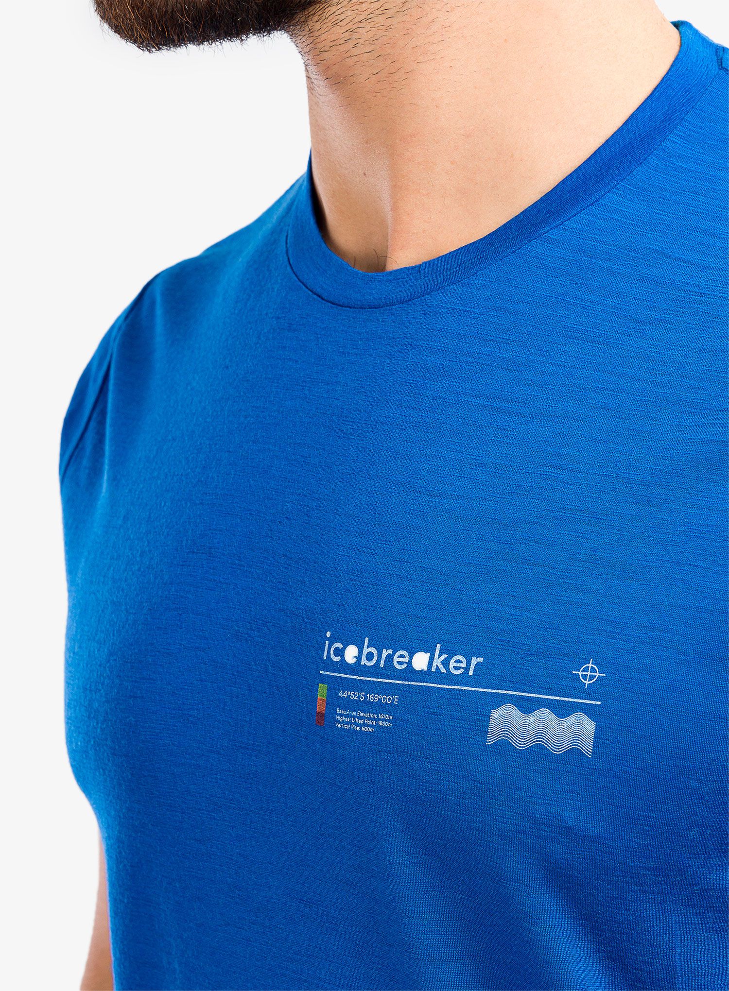 Pánské tričko Icebreaker Tech Lite II SS Tee Alpine Zone - lazurite