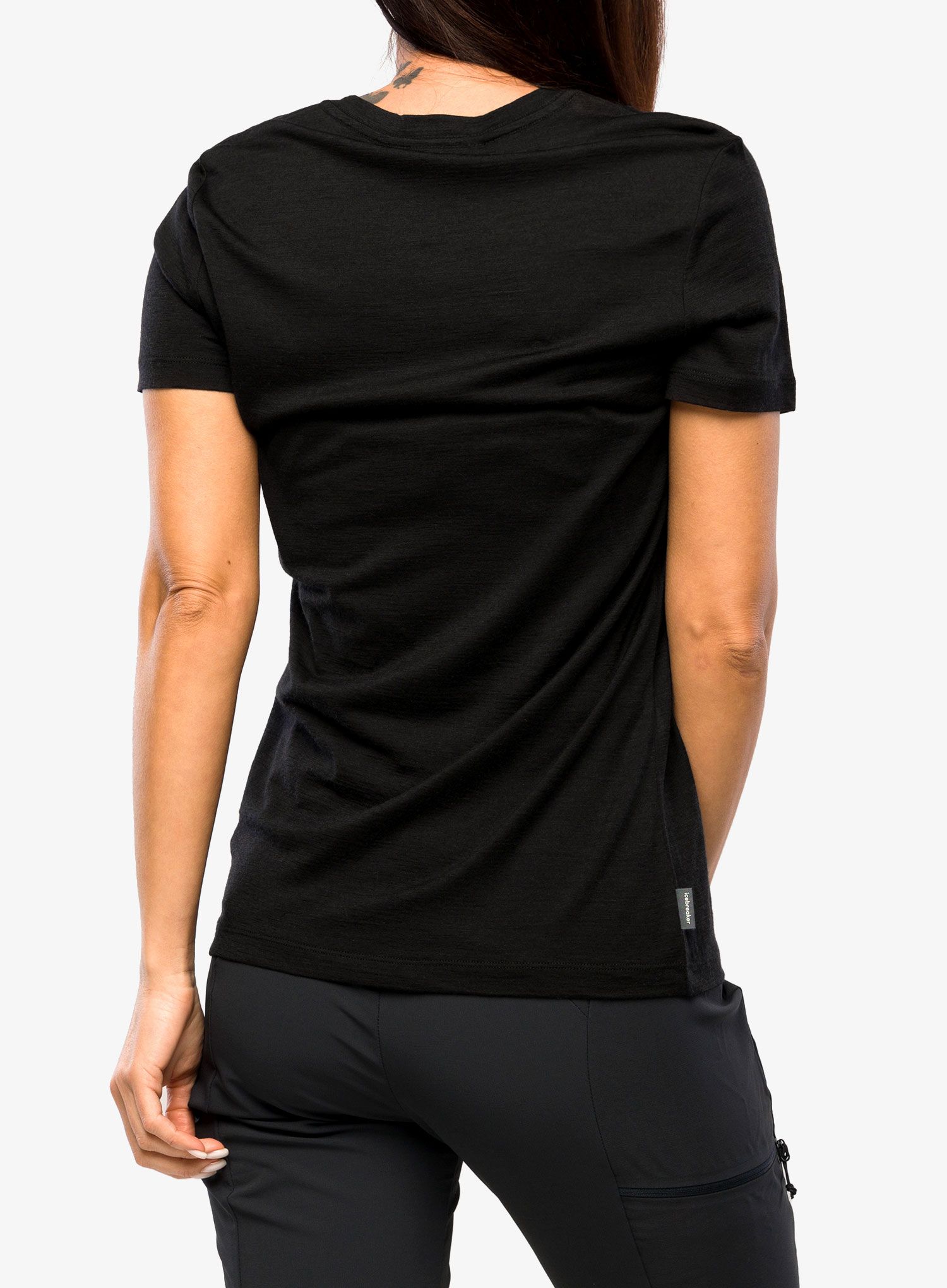 Dámské tričko Icebreaker Tech Lite II SS Tee IB Natural - black