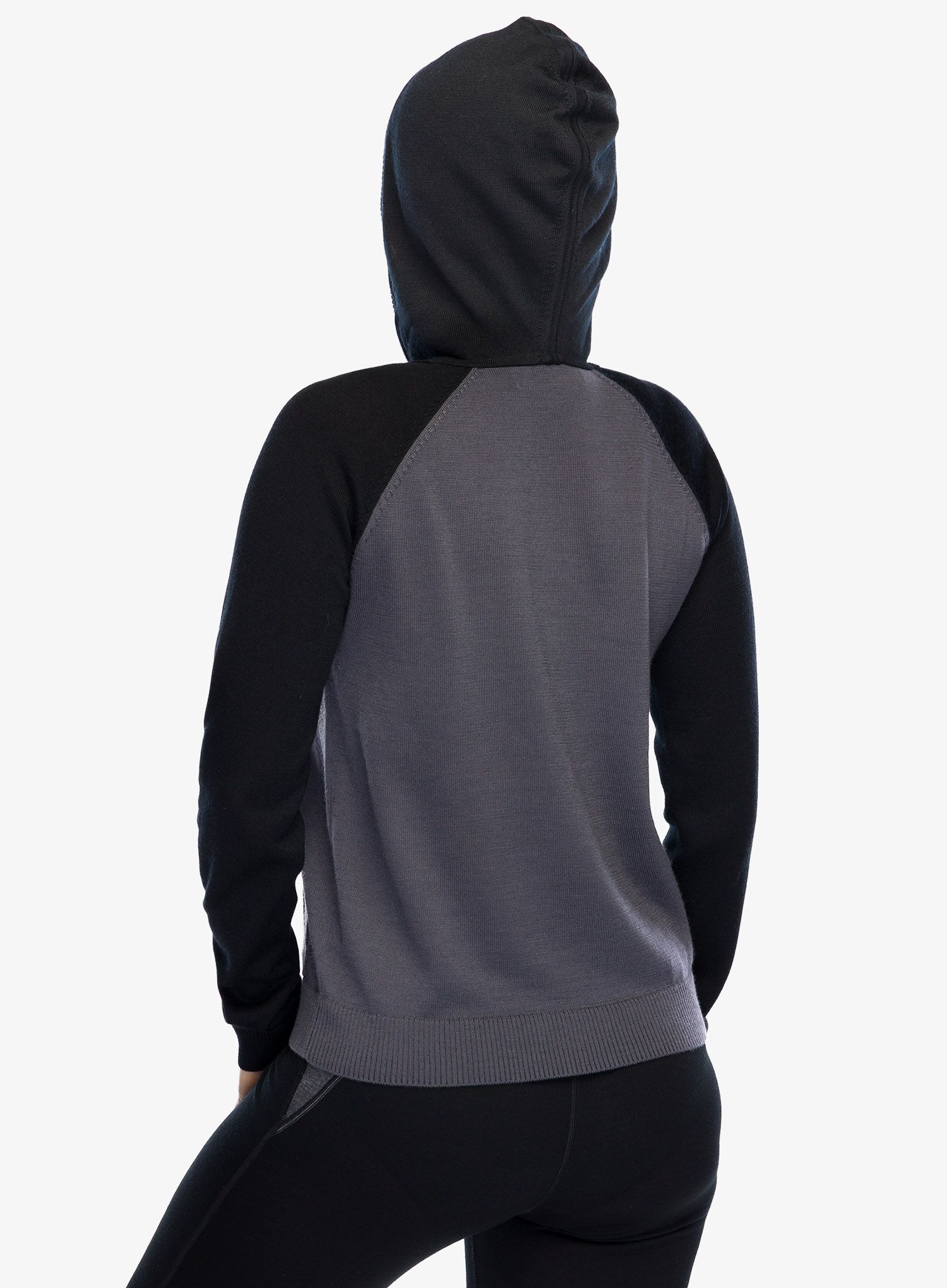 Dámská mikina Icebreaker Utility Explore Hooded Pullover - mon/blk