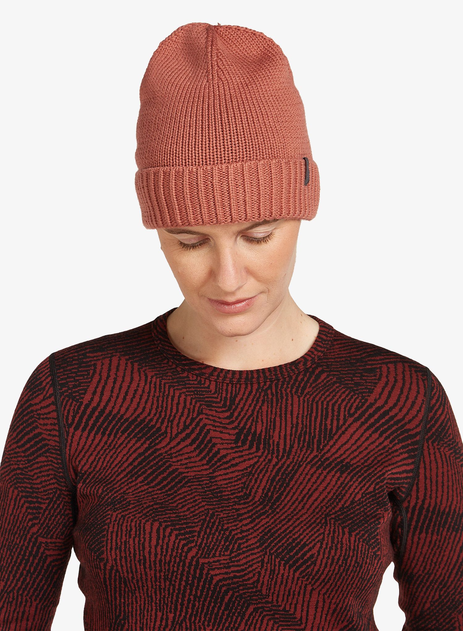 Zimní čepice Icebreaker Vela Cuff Beanie - cedar wood