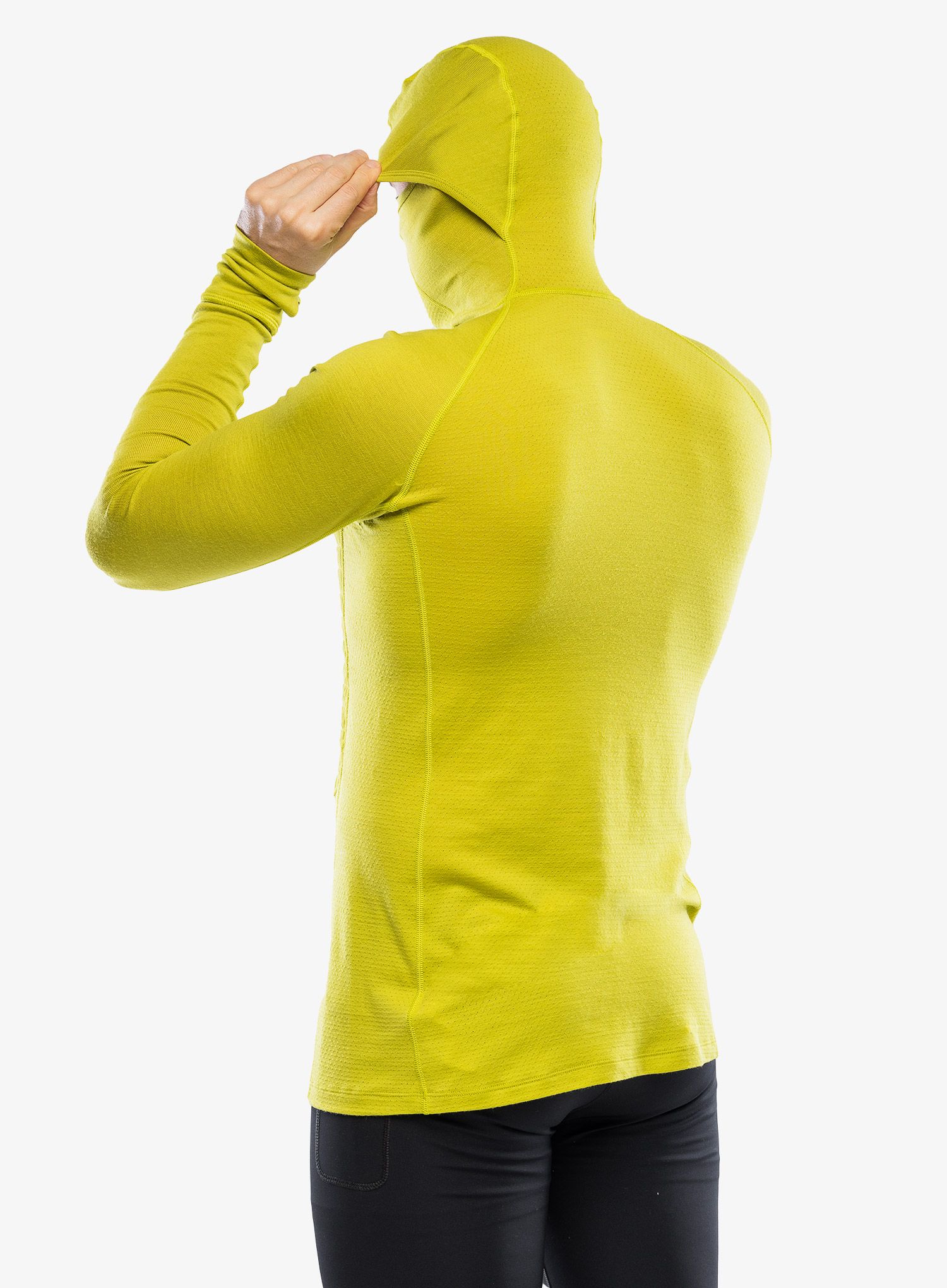 Pánská mikina Icebreaker ZoneKnit Insulated LS Hoodie - bio lime