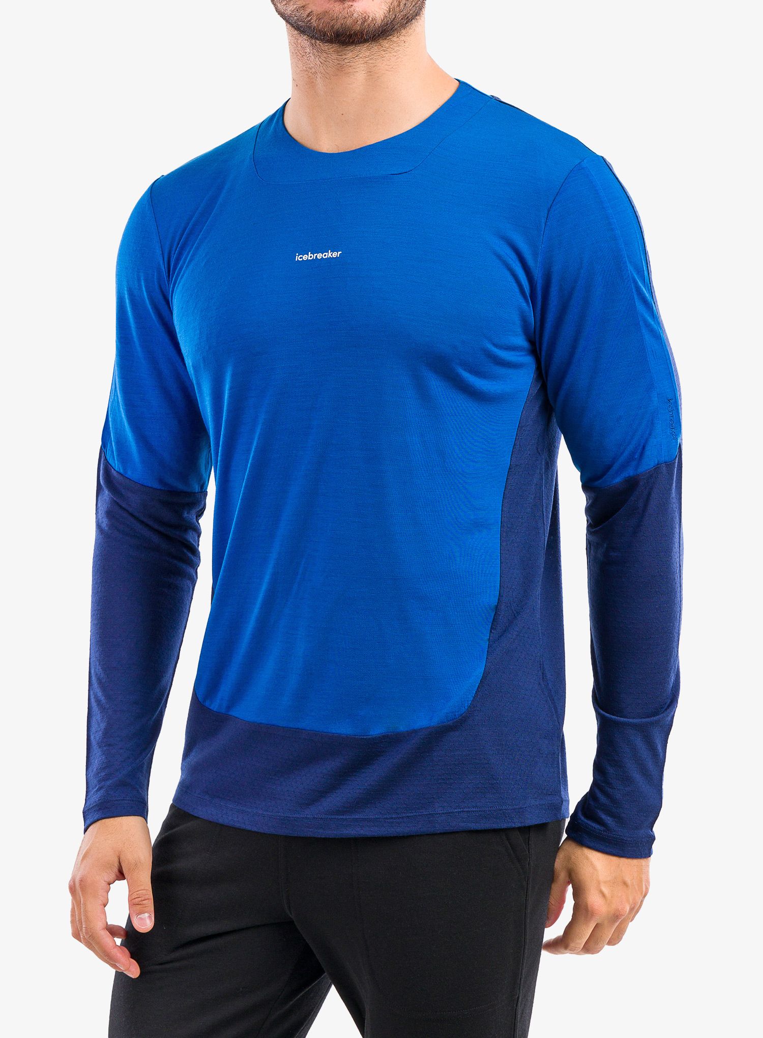 Pánská mikina Icebreaker ZoneKnit LS Tee - lazurite/navy