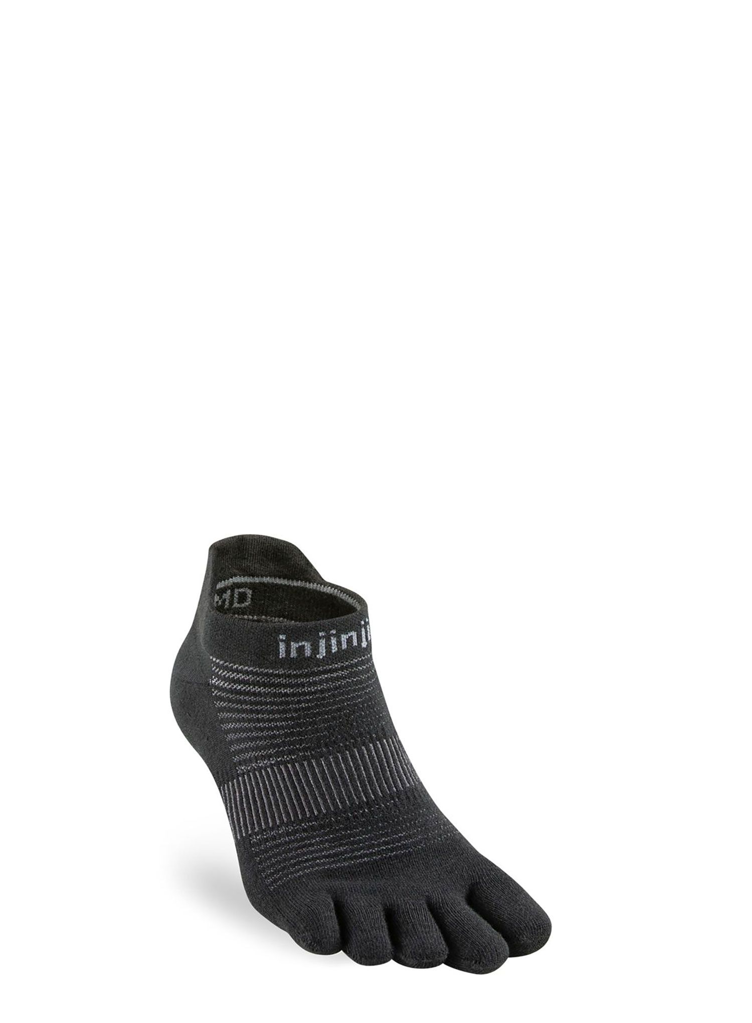 Běžecké ponožky Injinji Run Lightweight No-Show - black