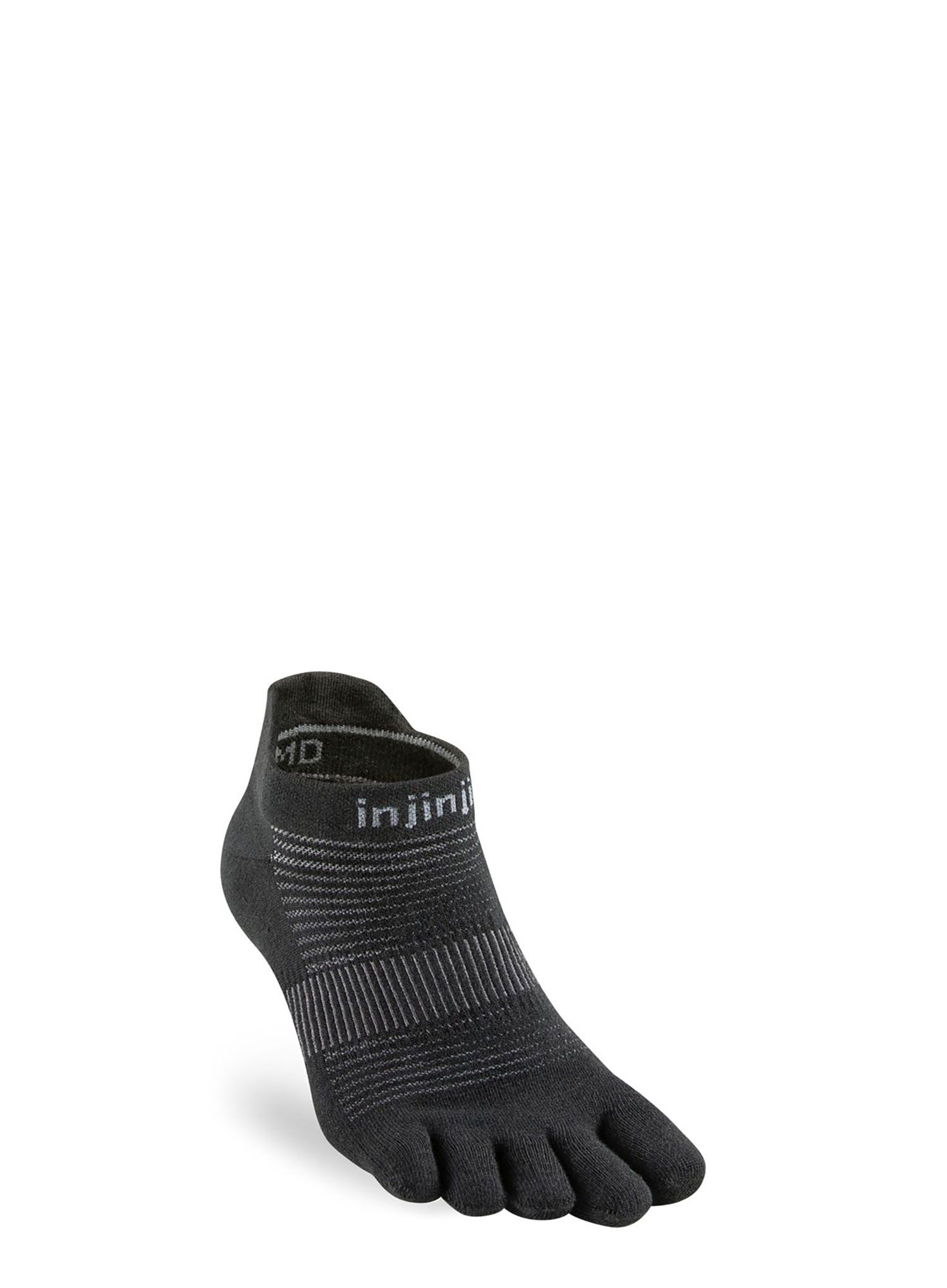 Ponožky na běhání Injinji Run Original Weight No-Show - black