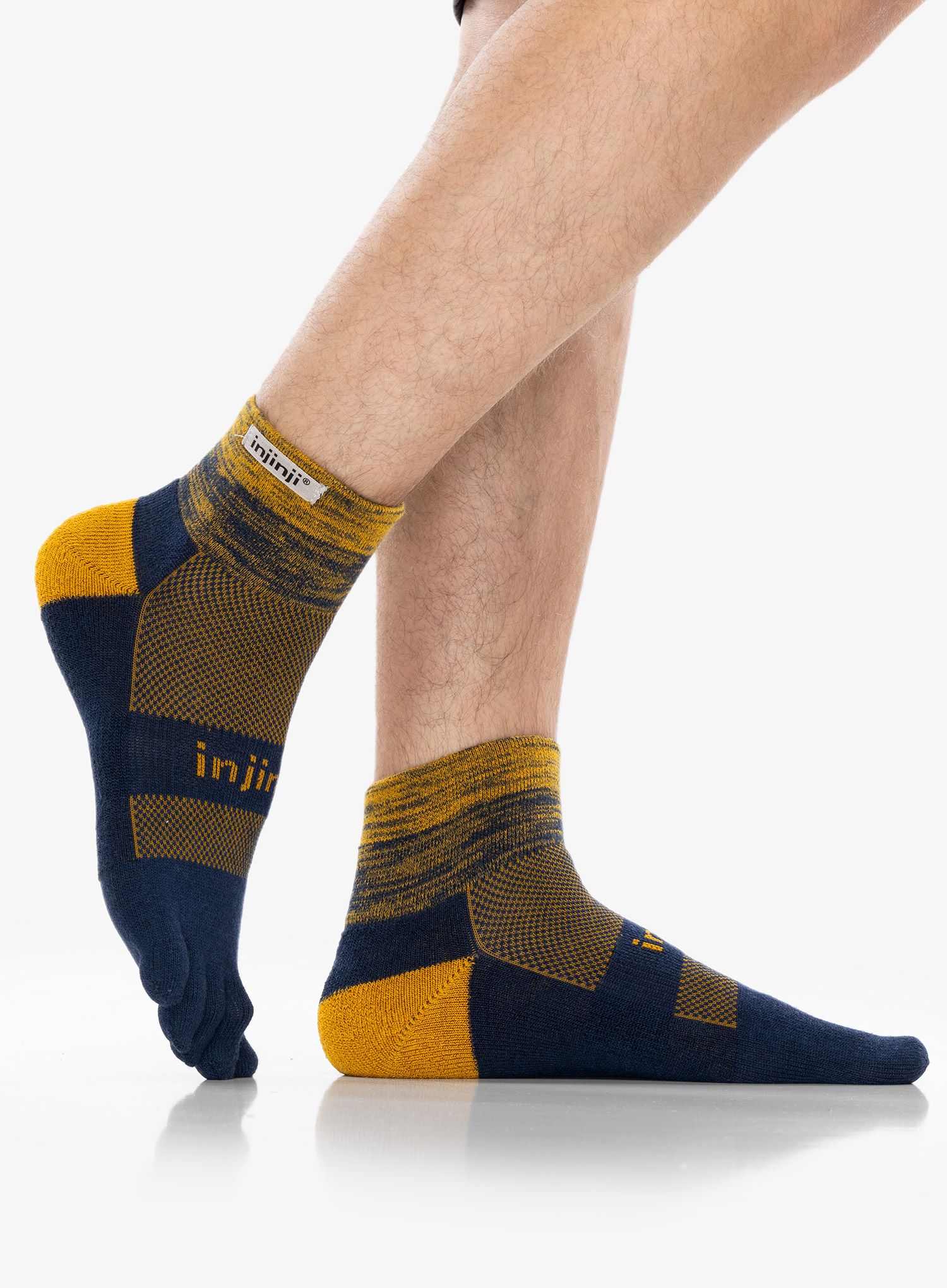 Běžecké ponožky Injinji Trail Midweight Mini-Crew - moonlit