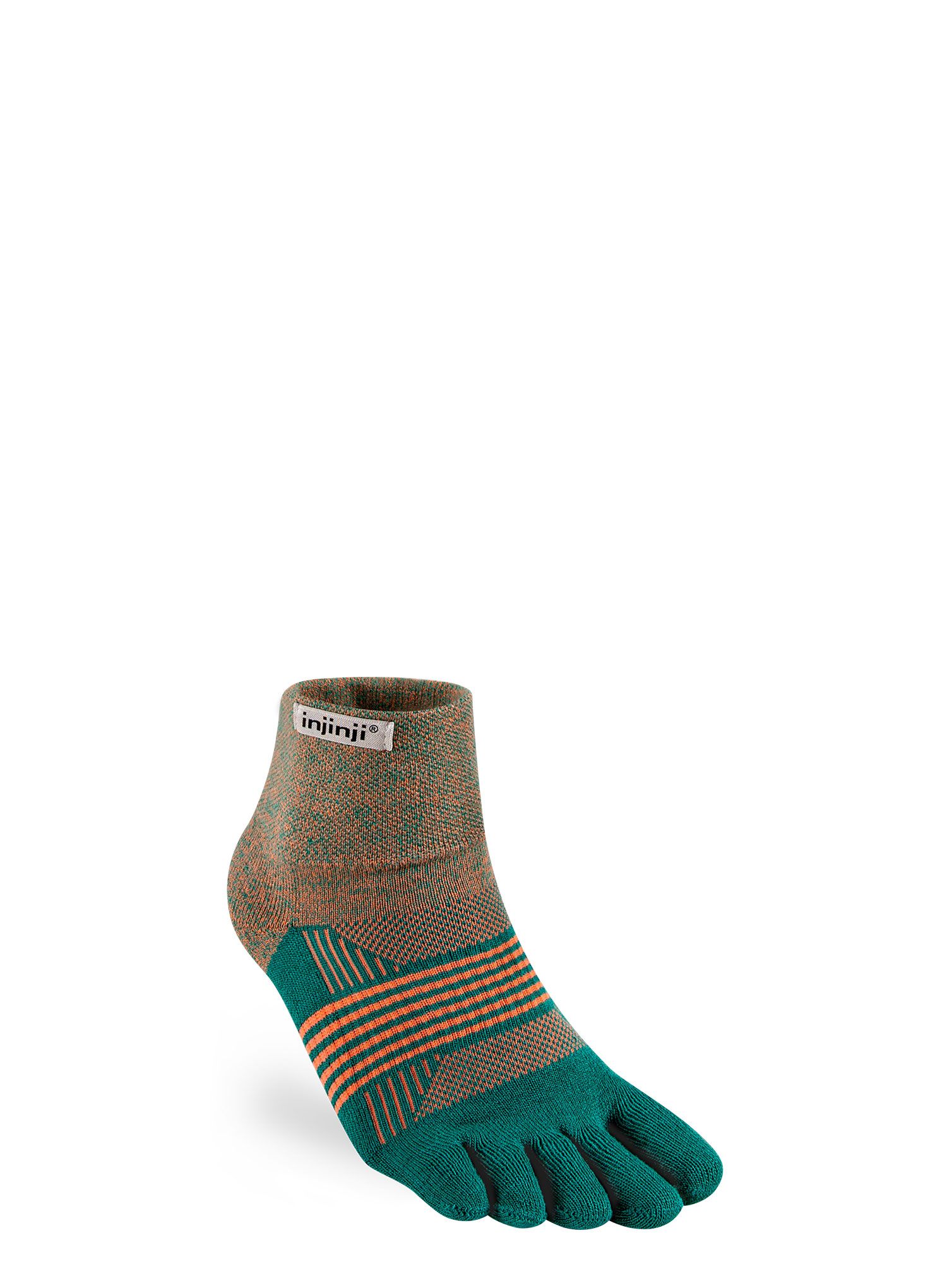 Dámské ponožky Injinji Trail Midweight Mini-Crew - tidepool