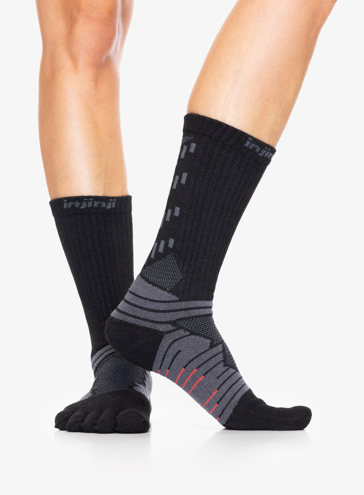Běžecké ponožky Injinji Ultra Run Crew - obsidian