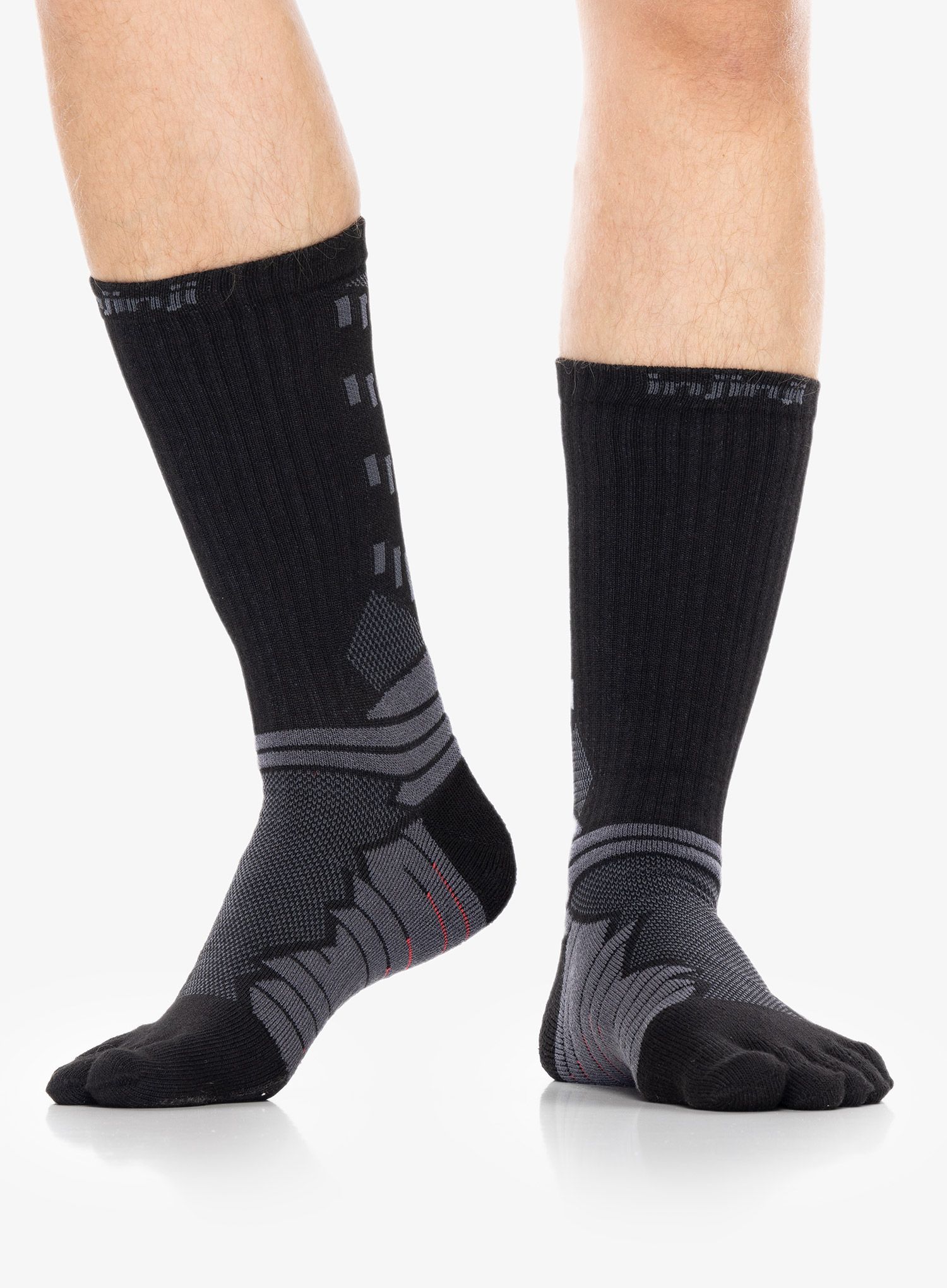 Běžecké ponožky Injinji Ultra Run Crew - obsidian