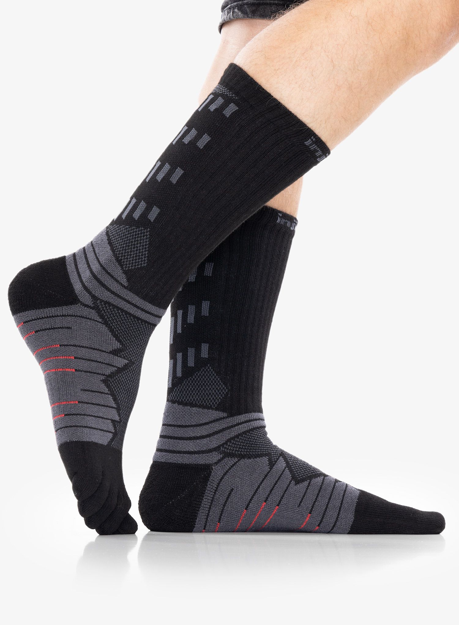 Běžecké ponožky Injinji Ultra Run Crew - obsidian