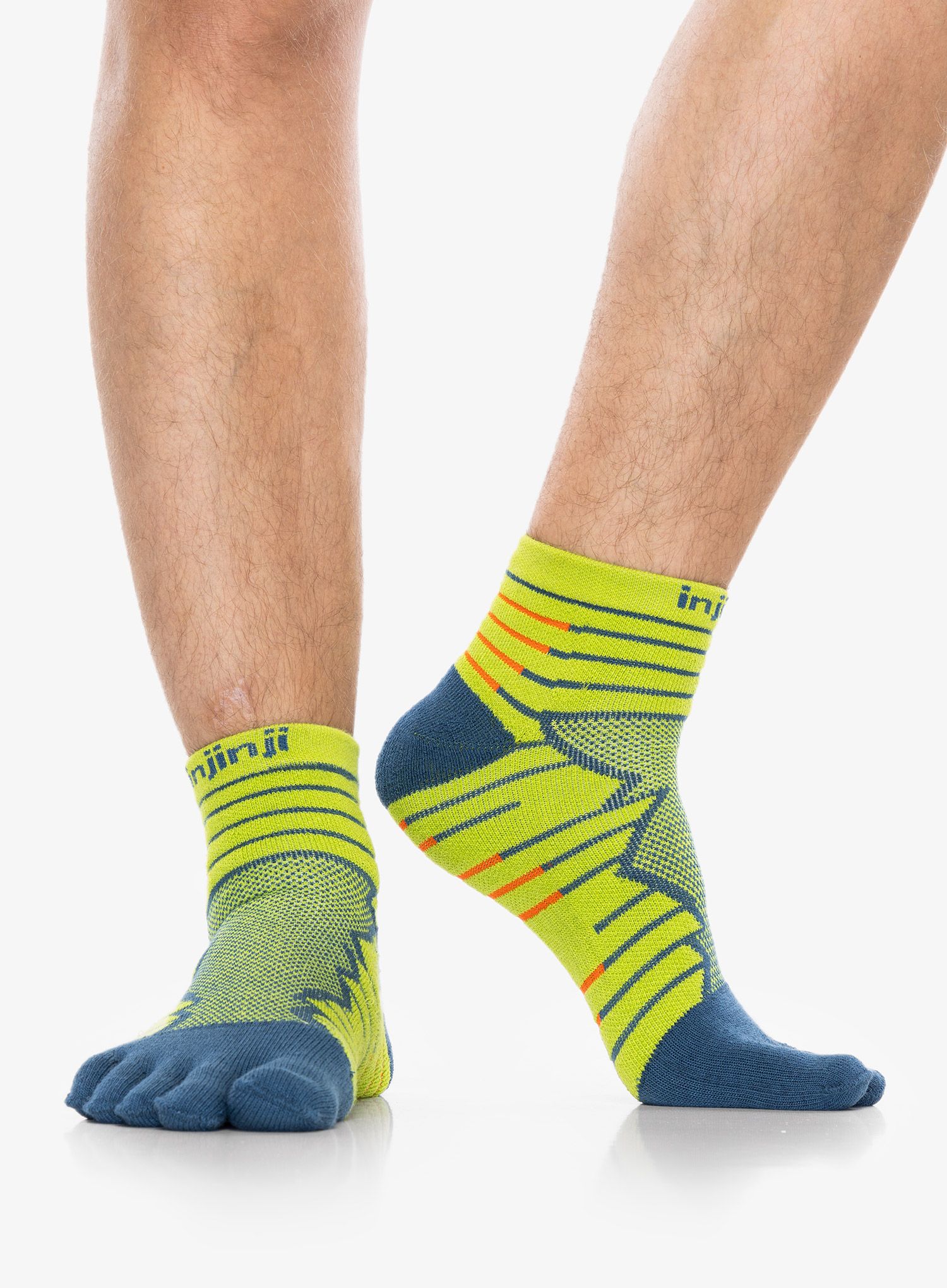 Běžecké ponožky Injinji Ultra Run Mini-Crew - moss