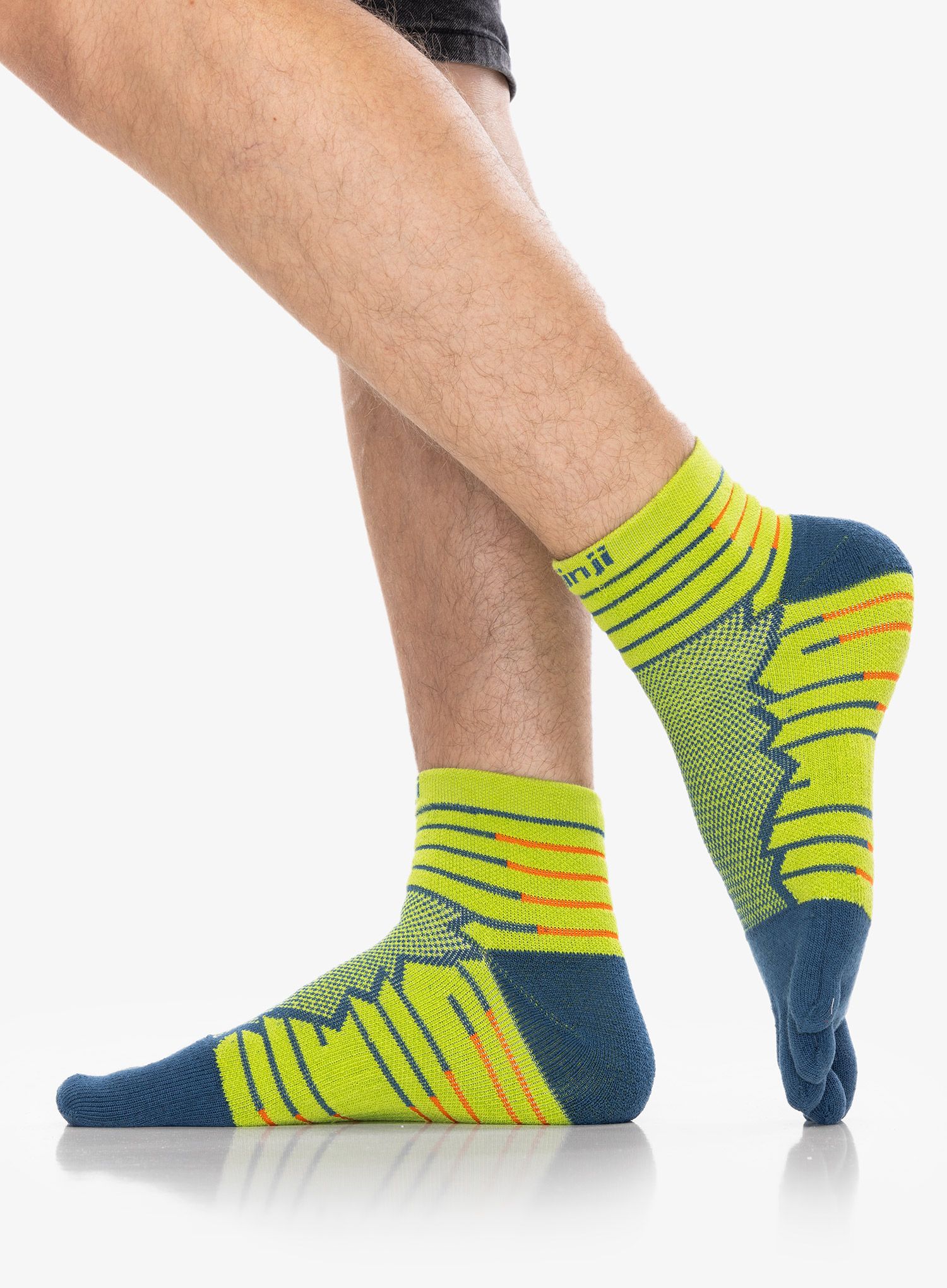 Běžecké ponožky Injinji Ultra Run Mini-Crew - moss