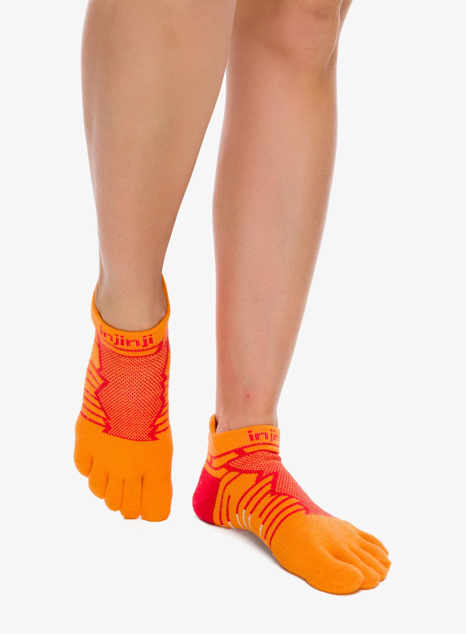 Ponožky na běhání Injinji Ultra Run No-Show - desert orange