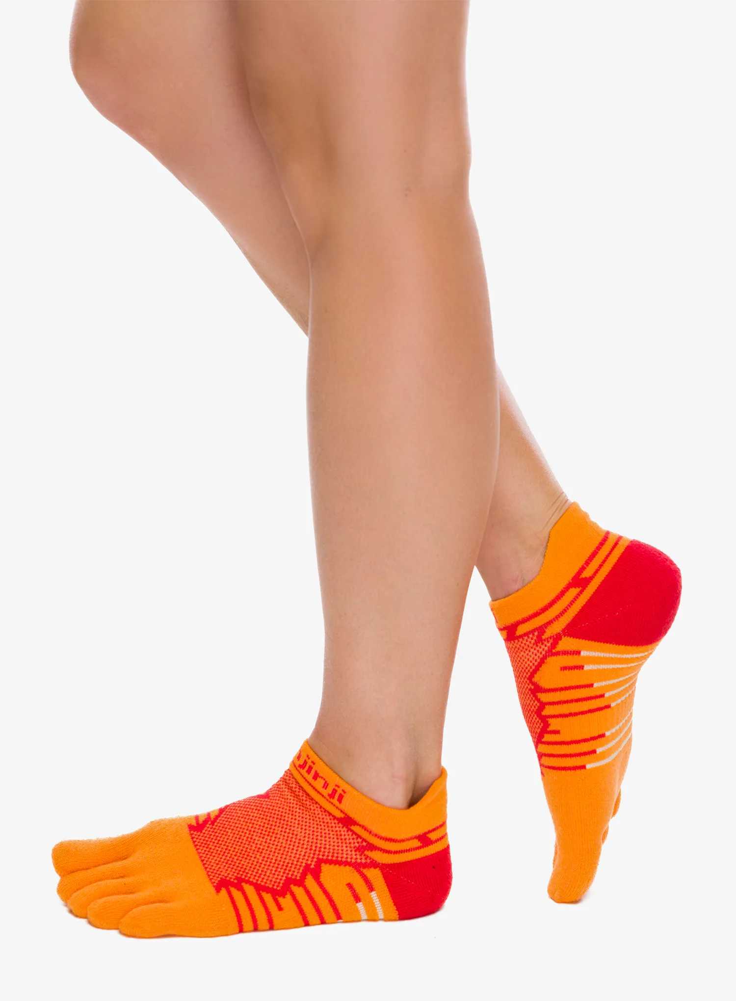 Ponožky na běhání Injinji Ultra Run No-Show - desert orange
