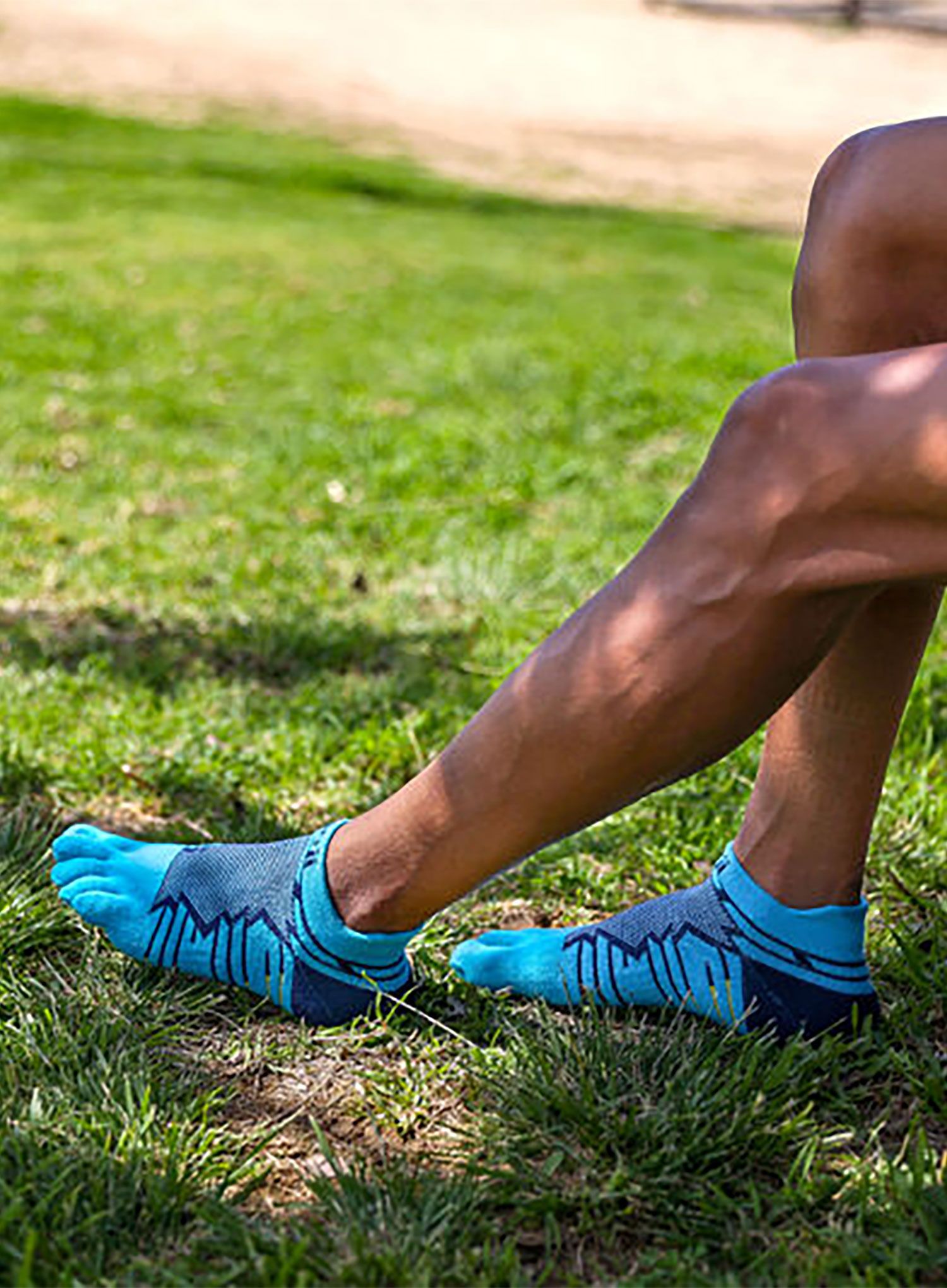 Běžecké ponožky Injinji Ultra Run No-Show - pacific blue