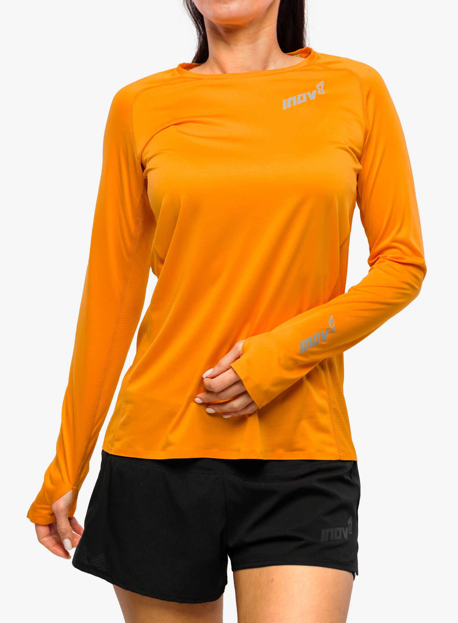 Mikina dámská bez kapuce Inov-8 Base Elite LS - nectar