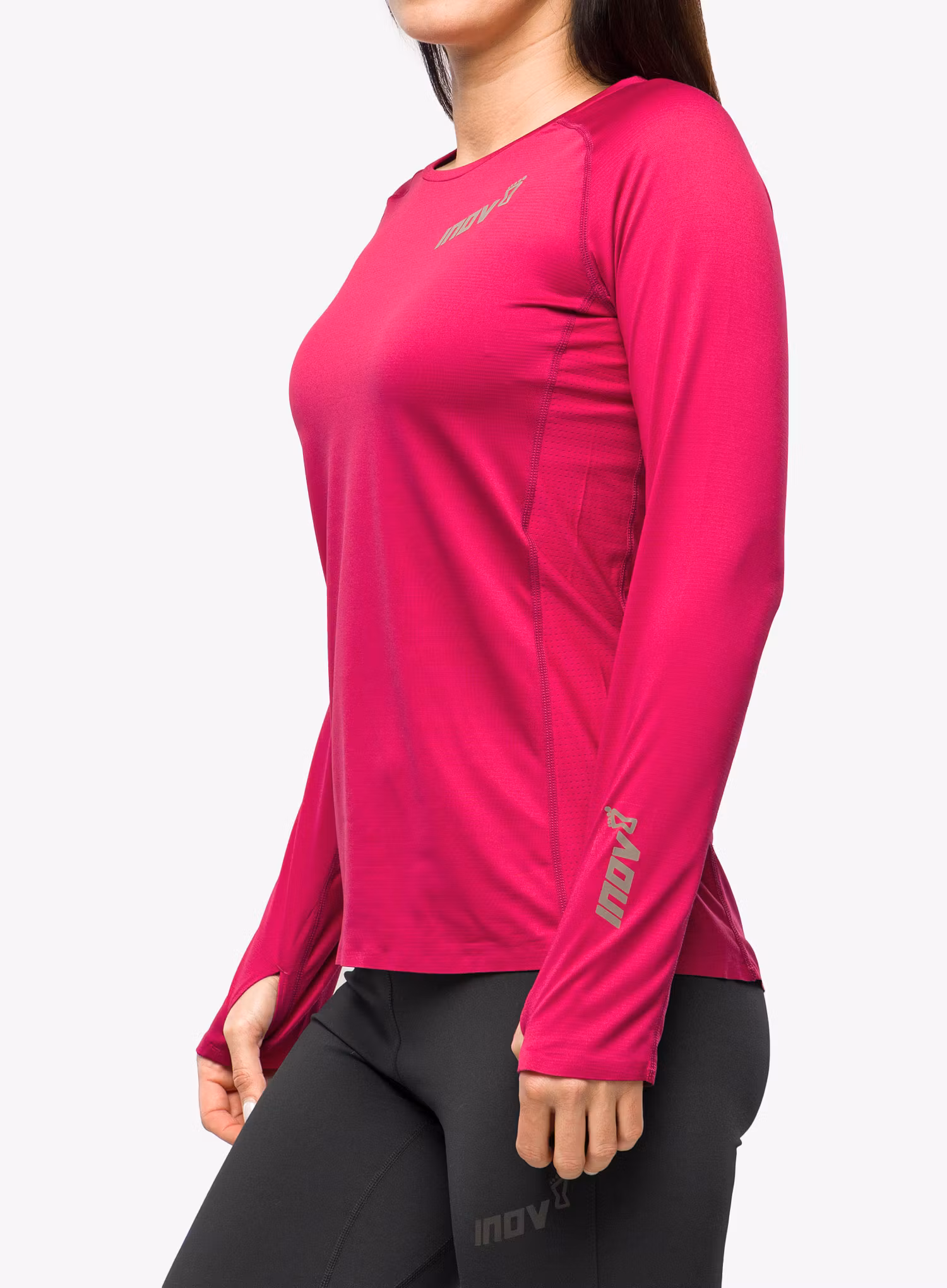 Dámská běžecká mikina Inov-8 Base Elite LS - pink