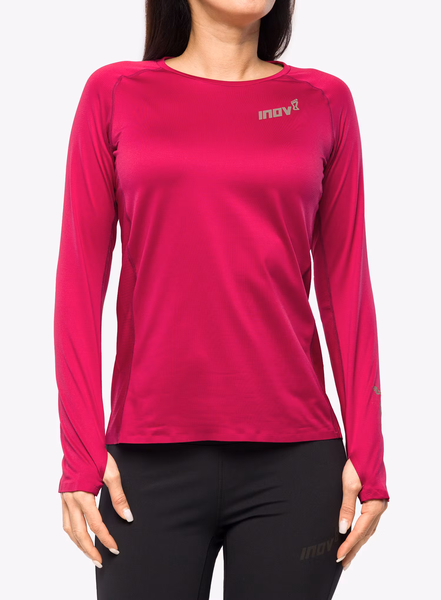 Dámská běžecká mikina Inov-8 Base Elite LS - pink