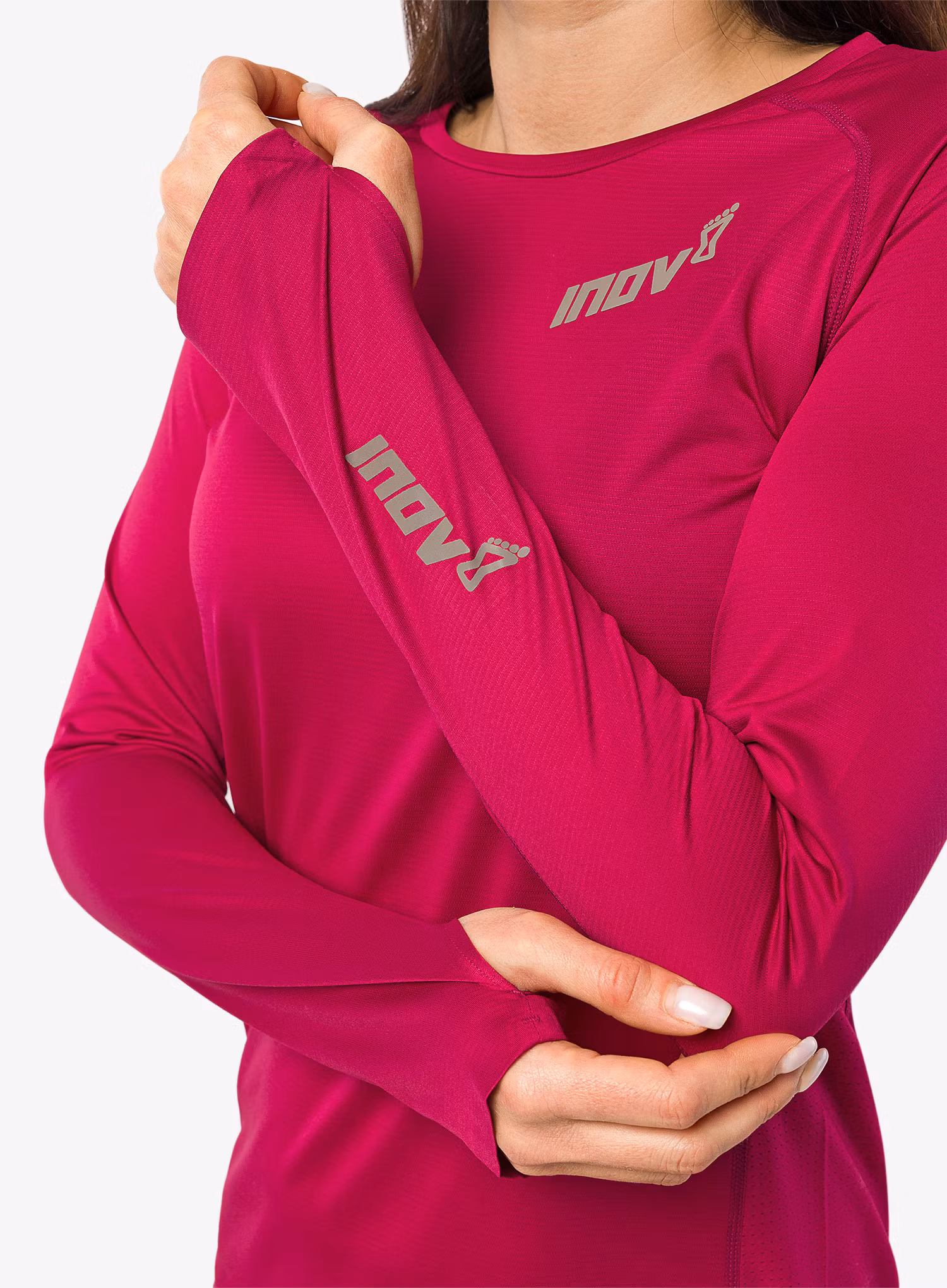 Dámská běžecká mikina Inov-8 Base Elite LS - pink